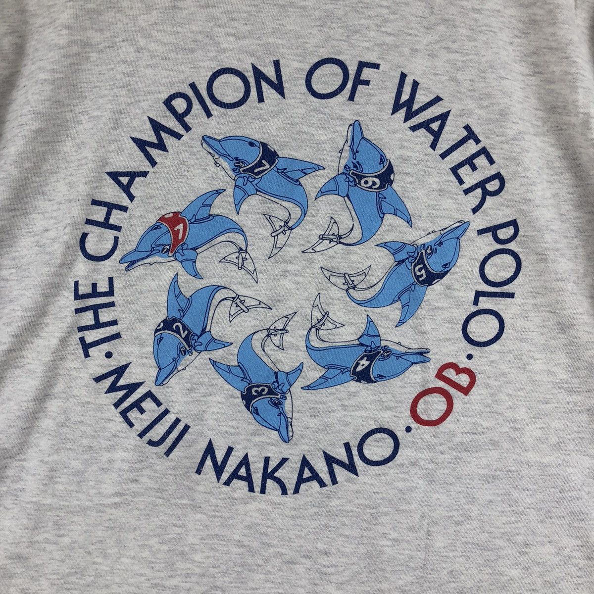 Vintage Vintage 90s The Champion Of Polo Meiji Nakano OB Tee Shirt Size US XL / EU 56 / 4 - 5 Thumbnail