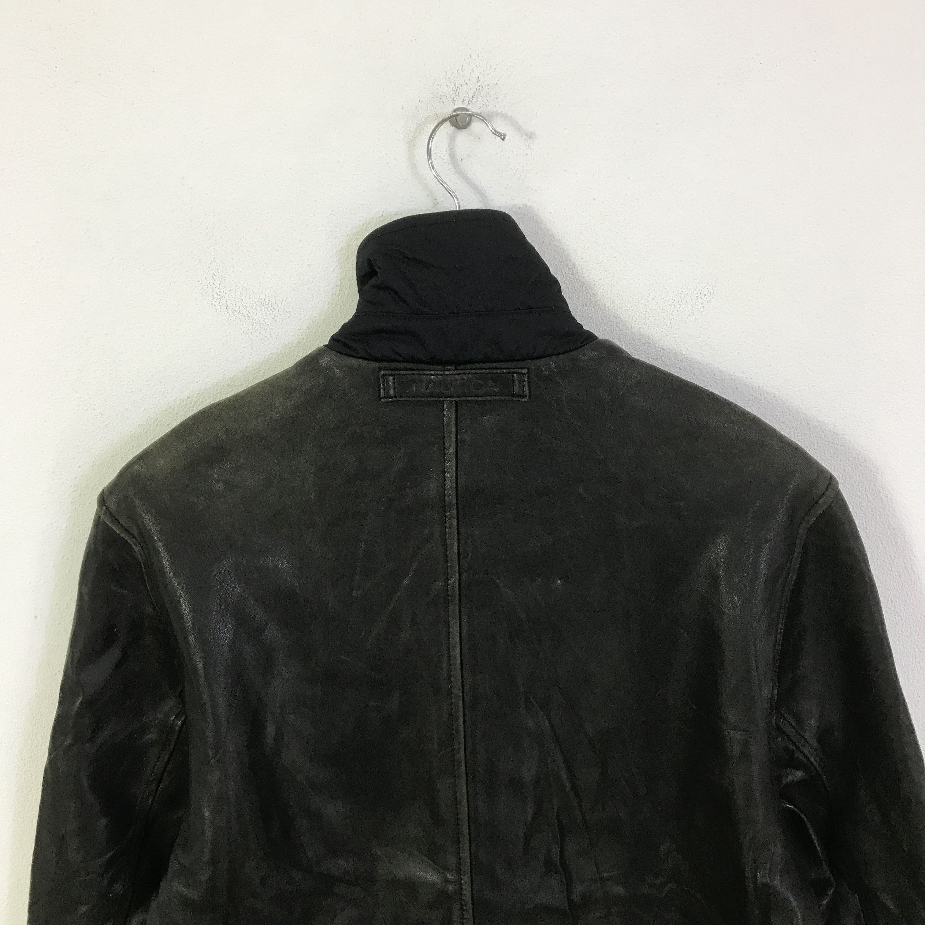 Nautica Nautica Leather Zipper Jacket K115B17 Size US L / EU 52-54 / 3 - 4 Thumbnail