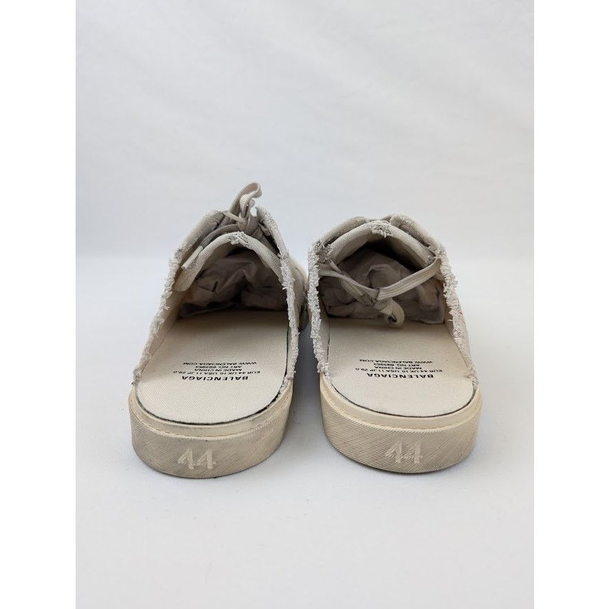 Balenciaga o1rshd1 Dest Canvas Paris Mule in White/Red/Black Size US 11 / EU 44 - 12 Thumbnail
