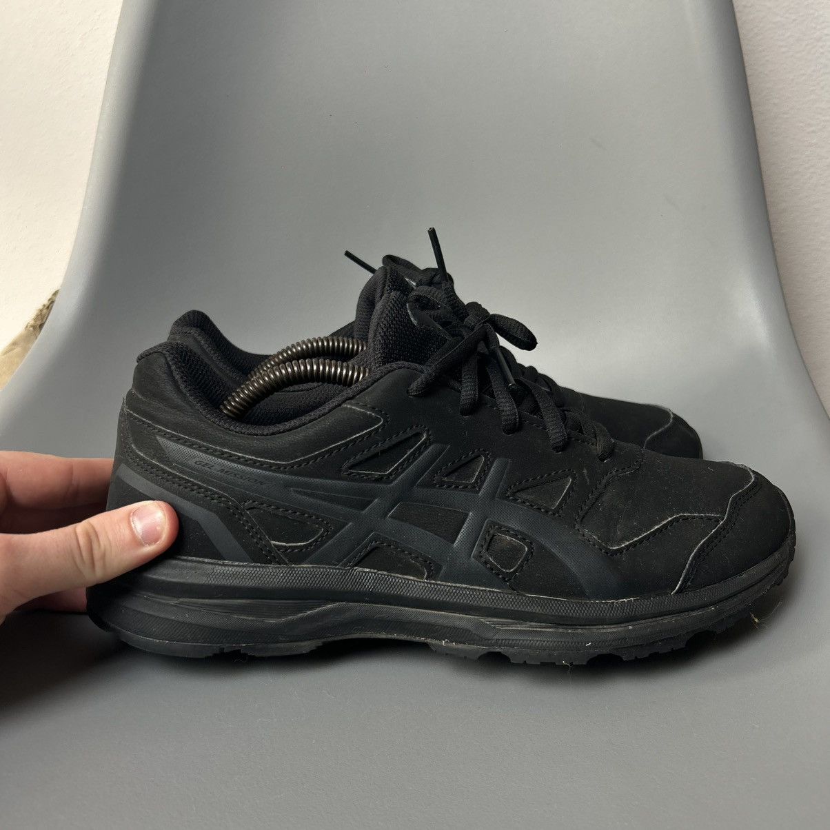 Asics Mens Asics Gel-Mission Black sportswear shoes Size US 8 / EU 41 - 3 Thumbnail