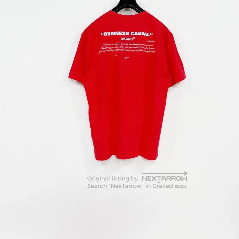 Off-White Off-White Red Graphic Cotton T-shirt for Men . Size US S / EU 44-46 / 1 - 2 Thumbnail