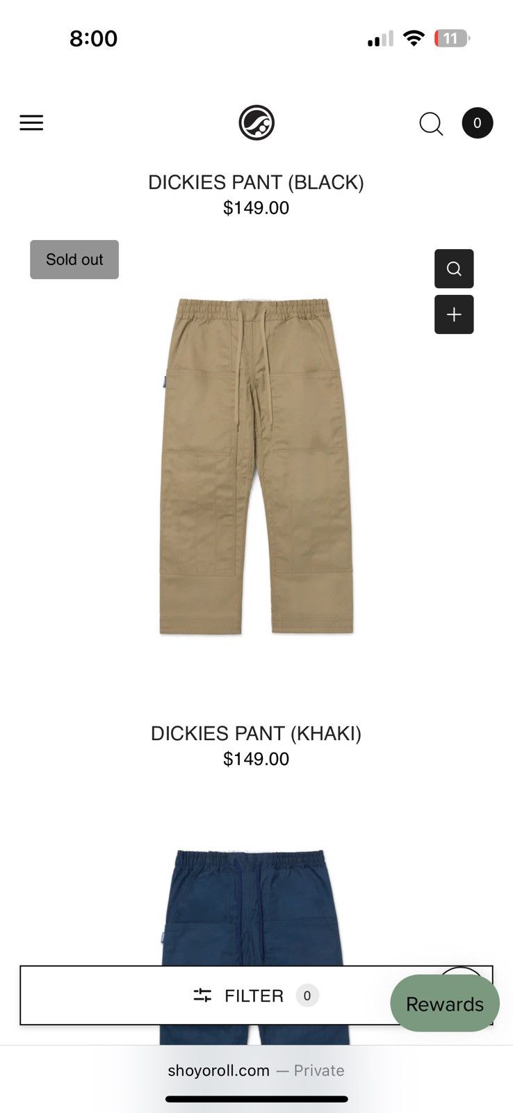 Shoyoroll x dickies