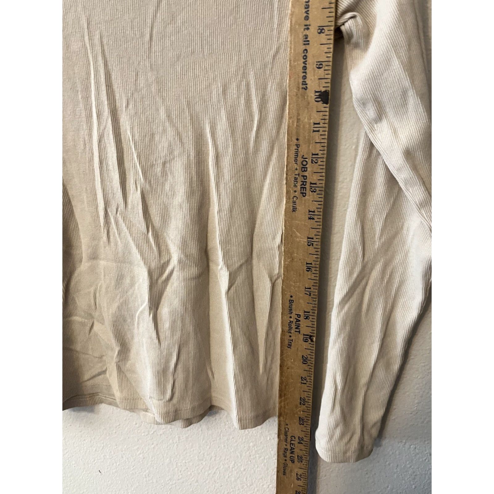 H&M H&M Blouse Women Beige Waffle Solid Henley 1/2 Button Size M Shirt Adult Womens Size M / US 6-8 / IT 42-44 - 4 Thumbnail
