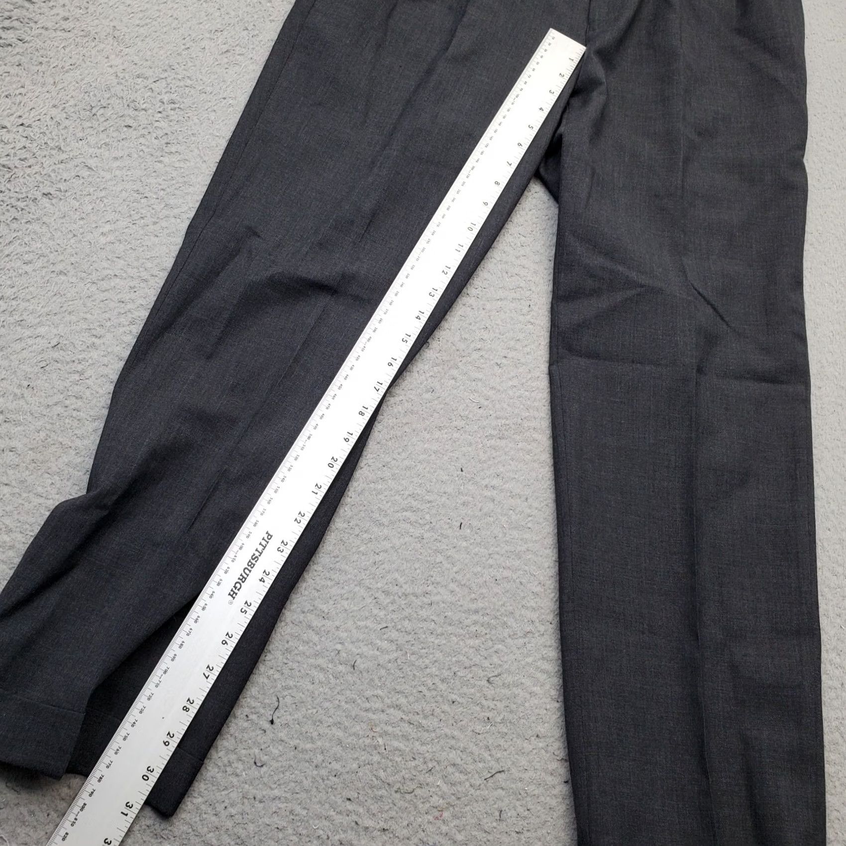 Ralph Lauren Lauren Ralph Lauren Mens Dress Pants 35 Charcoal Gray Regular Inseam 30.5 Formal Total Comfort Size US 35 - 4 Thumbnail