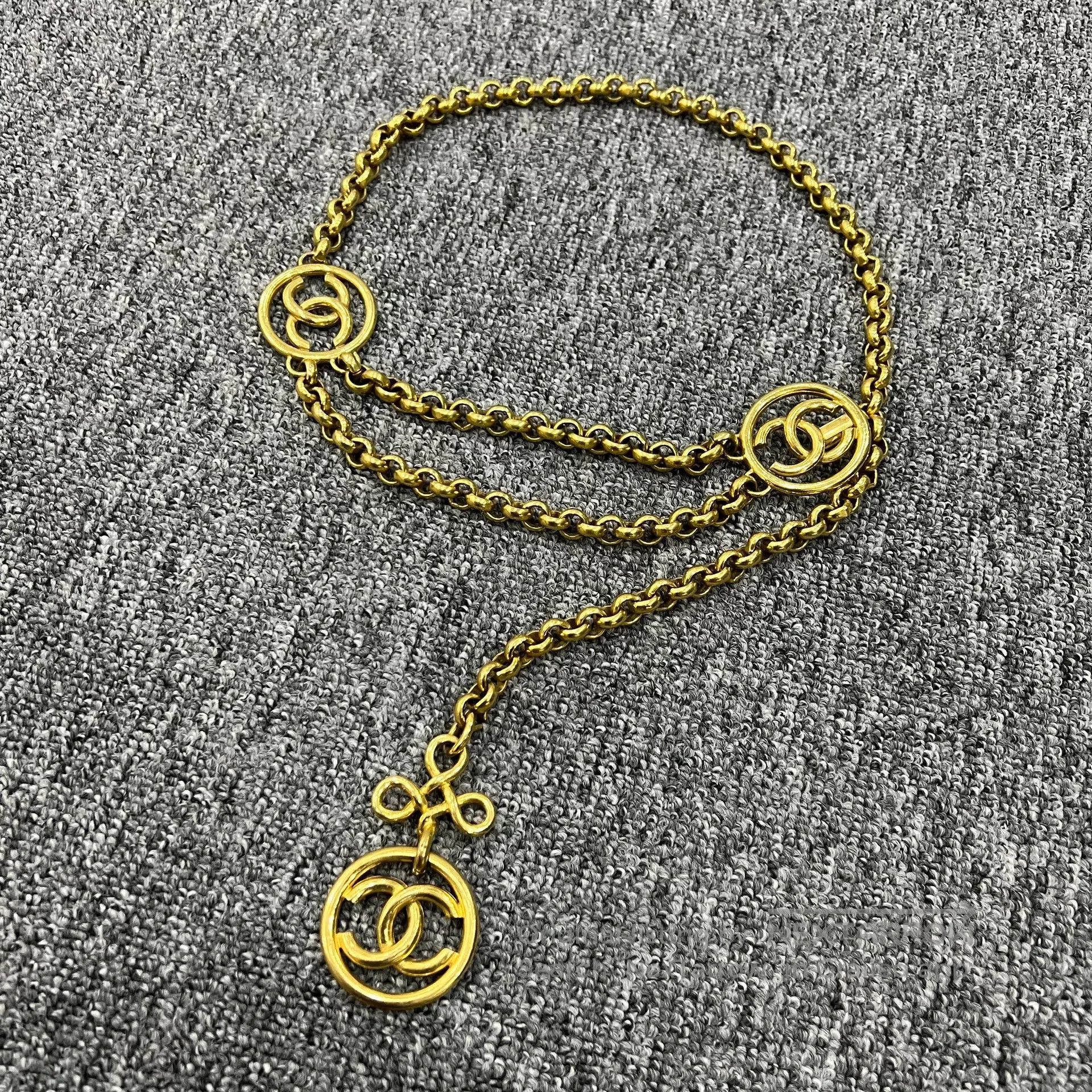 Chanel Chanel Circular Double-C Layered China-Joint Belt Chain Ne Size ONE SIZE - 2 Thumbnail