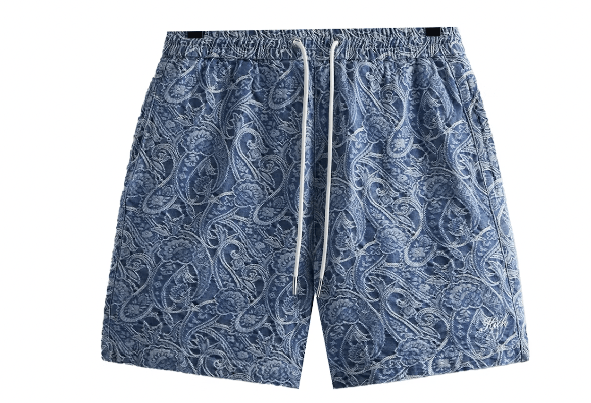 Kith Kith Japanese Indigo Paisley Active Shorts Size US 39 - 5 Thumbnail