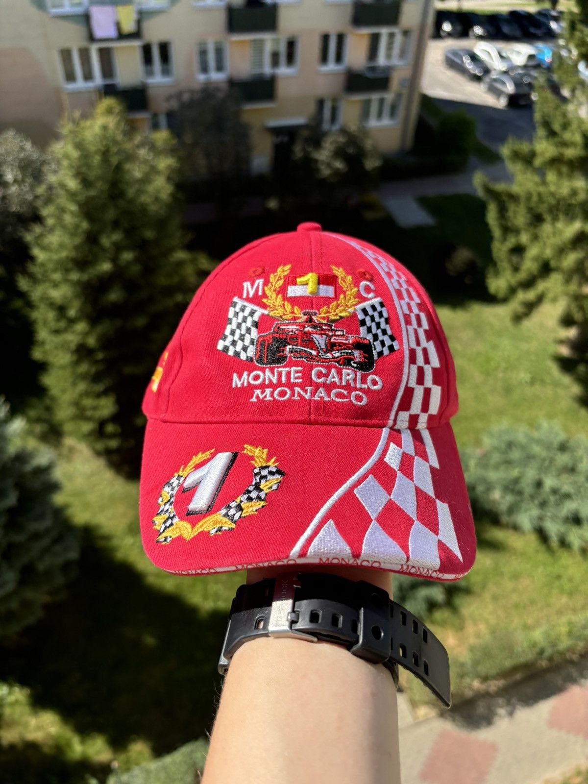 Formula 1 × Vintage Monaco Monte Carlo vintage Formula 1 Cap Size ONE SIZE - 1 Thumbnail