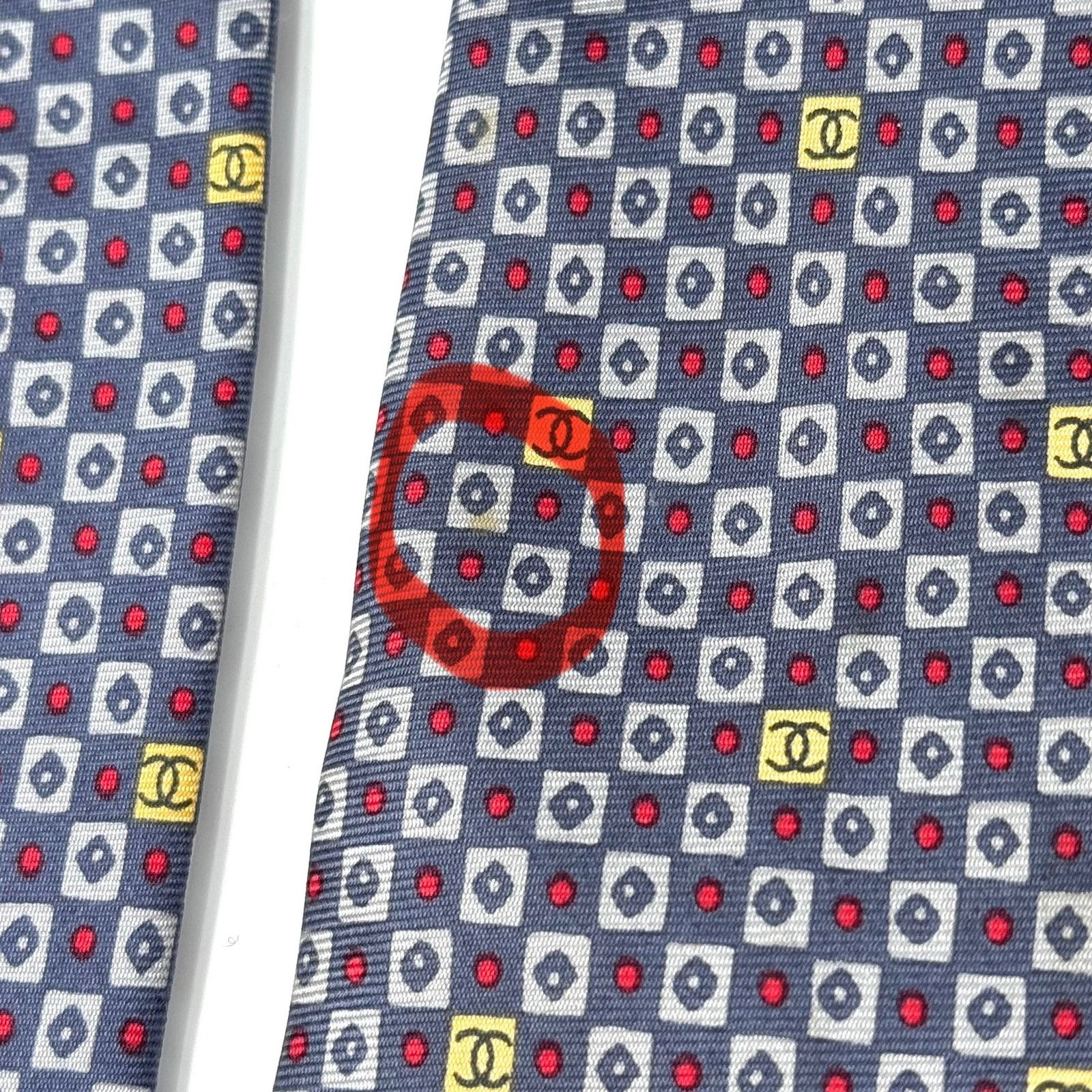 Chanel Chanel ‘CC’ Pattern Tie Size ONE SIZE - 8 Thumbnail