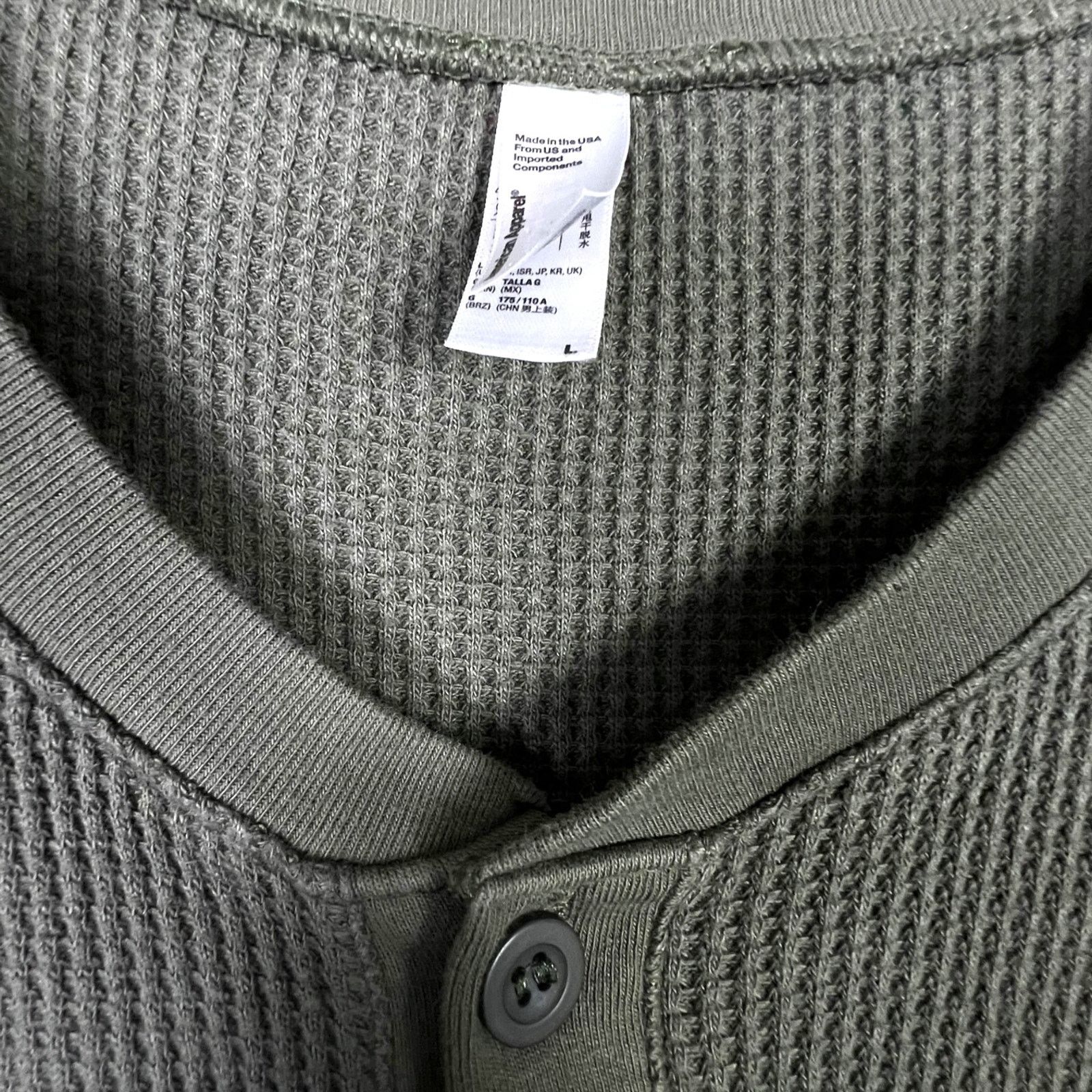 American Apparel American Apparel Men's L 1 Piece Union Suit Long Underwear Size ONE SIZE - 5 Thumbnail