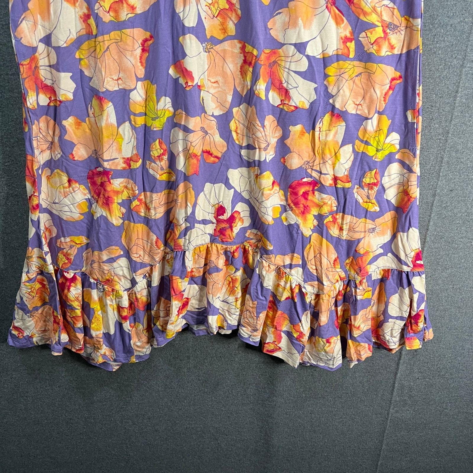 Other LOGO by Lori Goldstein Rayon Elbow Sleeve Dress Lavender Size M / US 6-8 / IT 42-44 - 5 Thumbnail