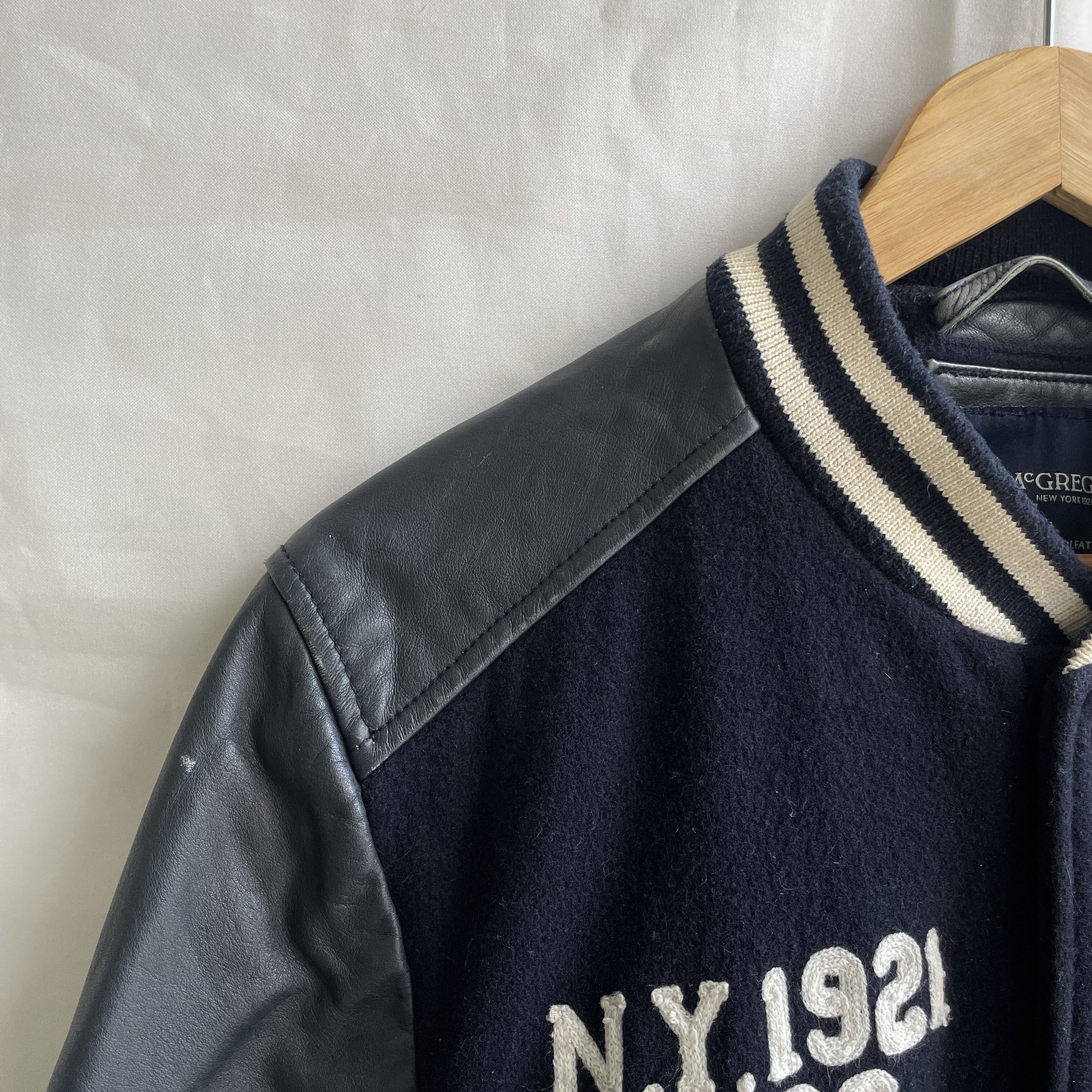 McGregor McGregor Trainer Beamen Wool Leather Varsity Bomber Jacket Size US M / EU 48-50 / 2 - 11 Thumbnail