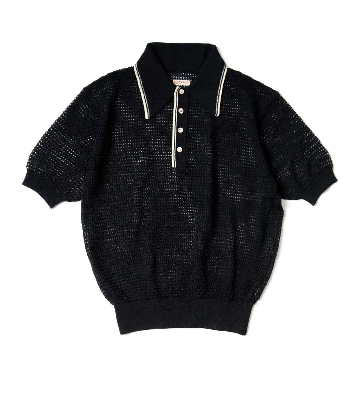 Kapital Kapital 12G Mesh Knit Carol Polo size 3 Size US L / EU 52-54 / 3 - 1 Preview