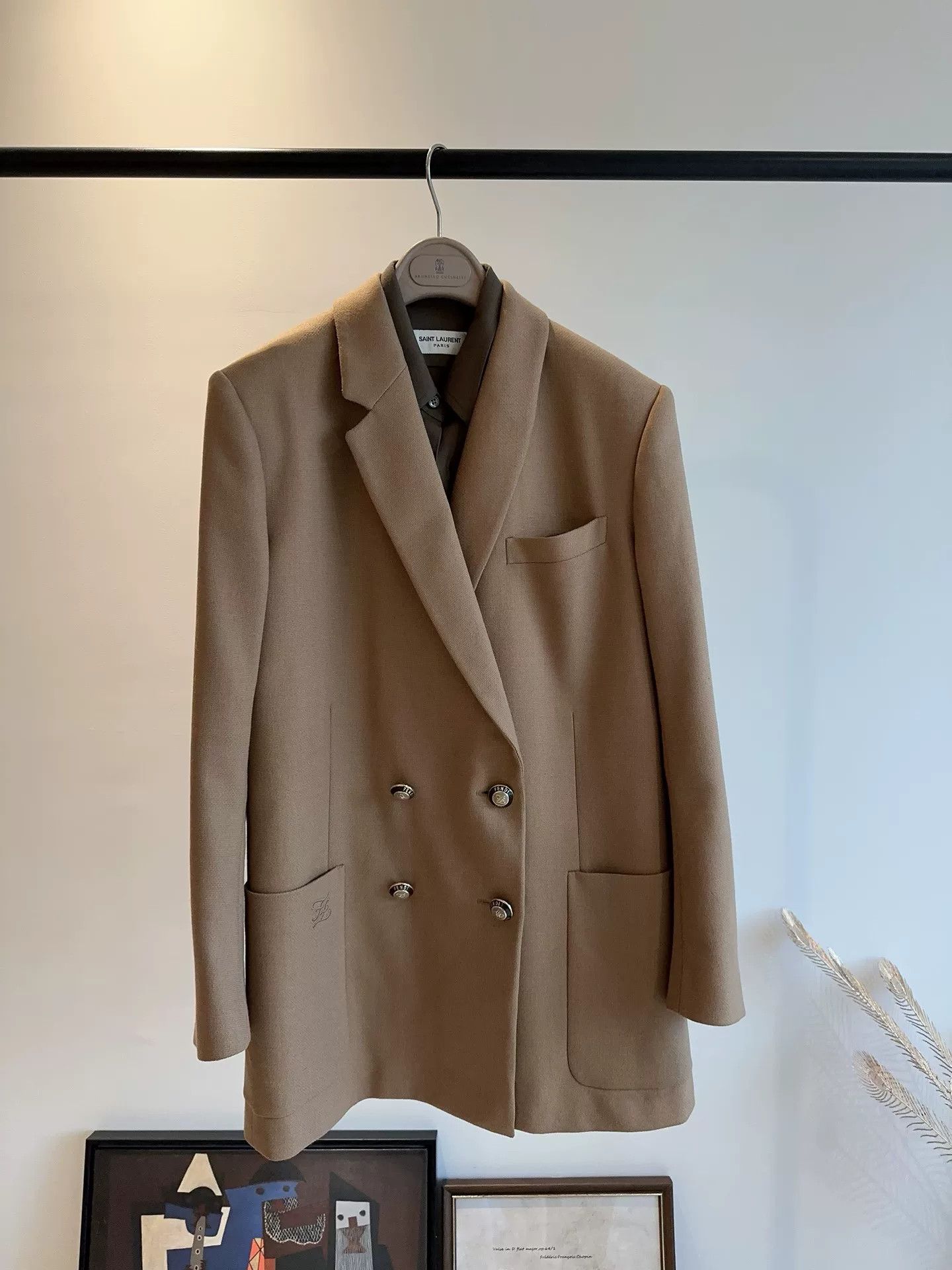 Fendi Fendi Runway Double-Breasted Wool Blazer Size US L / EU 52-54 / 3 - 1 Thumbnail