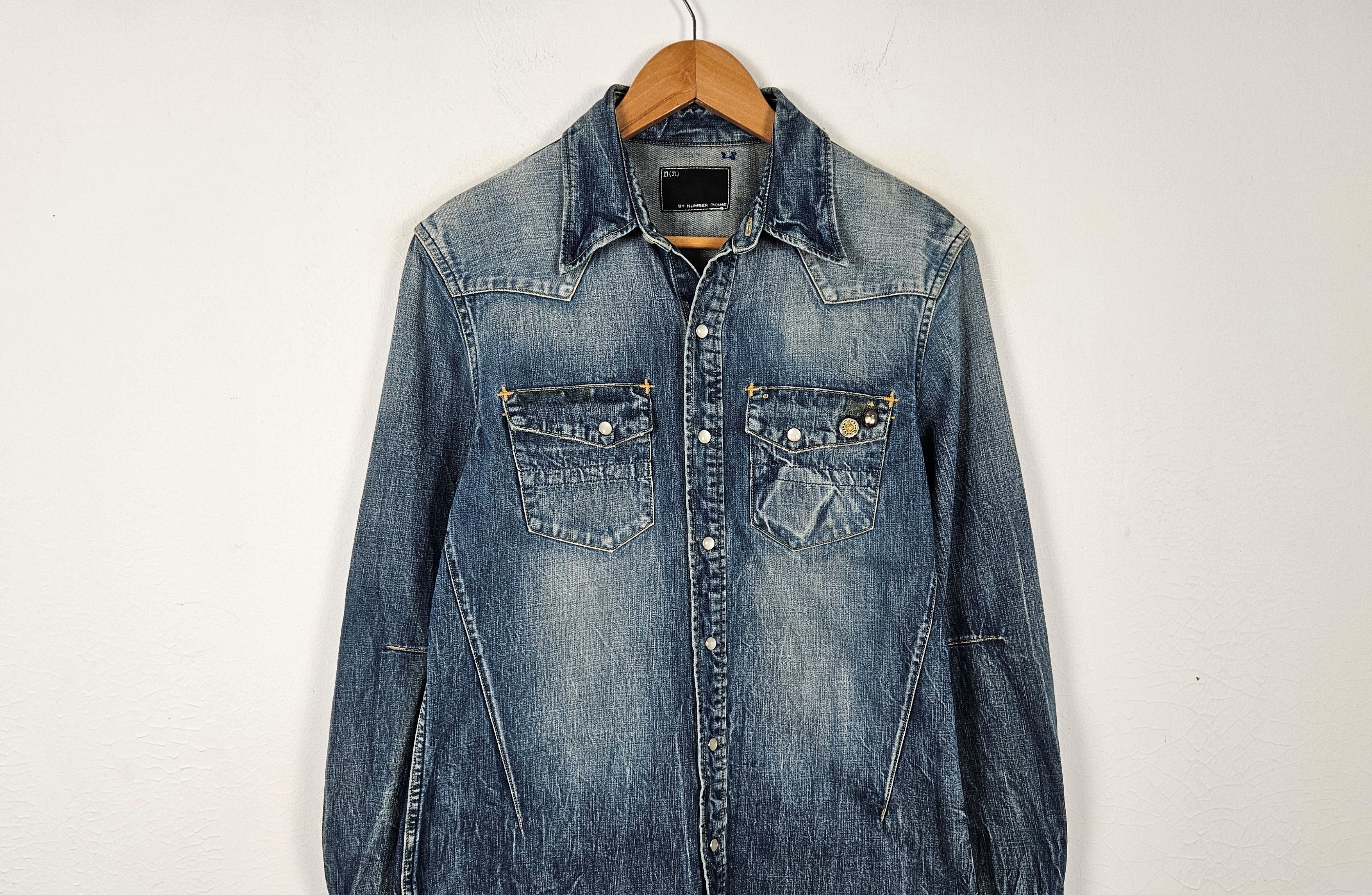 Number (N)ine Number Nine Western Denim Jacket Size US M / EU 48-50 / 2 - 3 Thumbnail