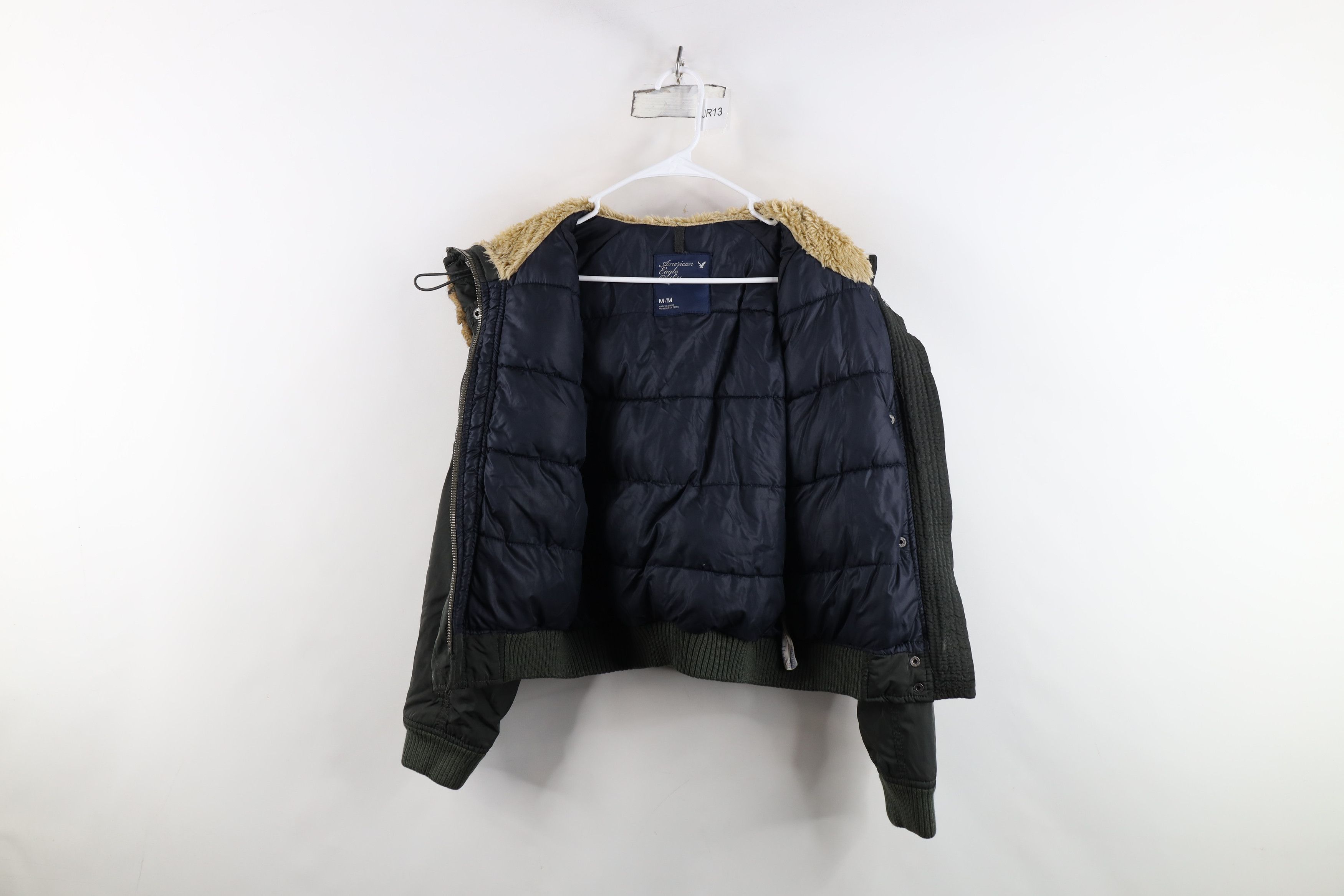 American Eagle Outfitters Vintage Y2K American Eagle Cape Hooded Puffer Jacket Green Size M / US 6-8 / IT 42-44 - 9 Thumbnail