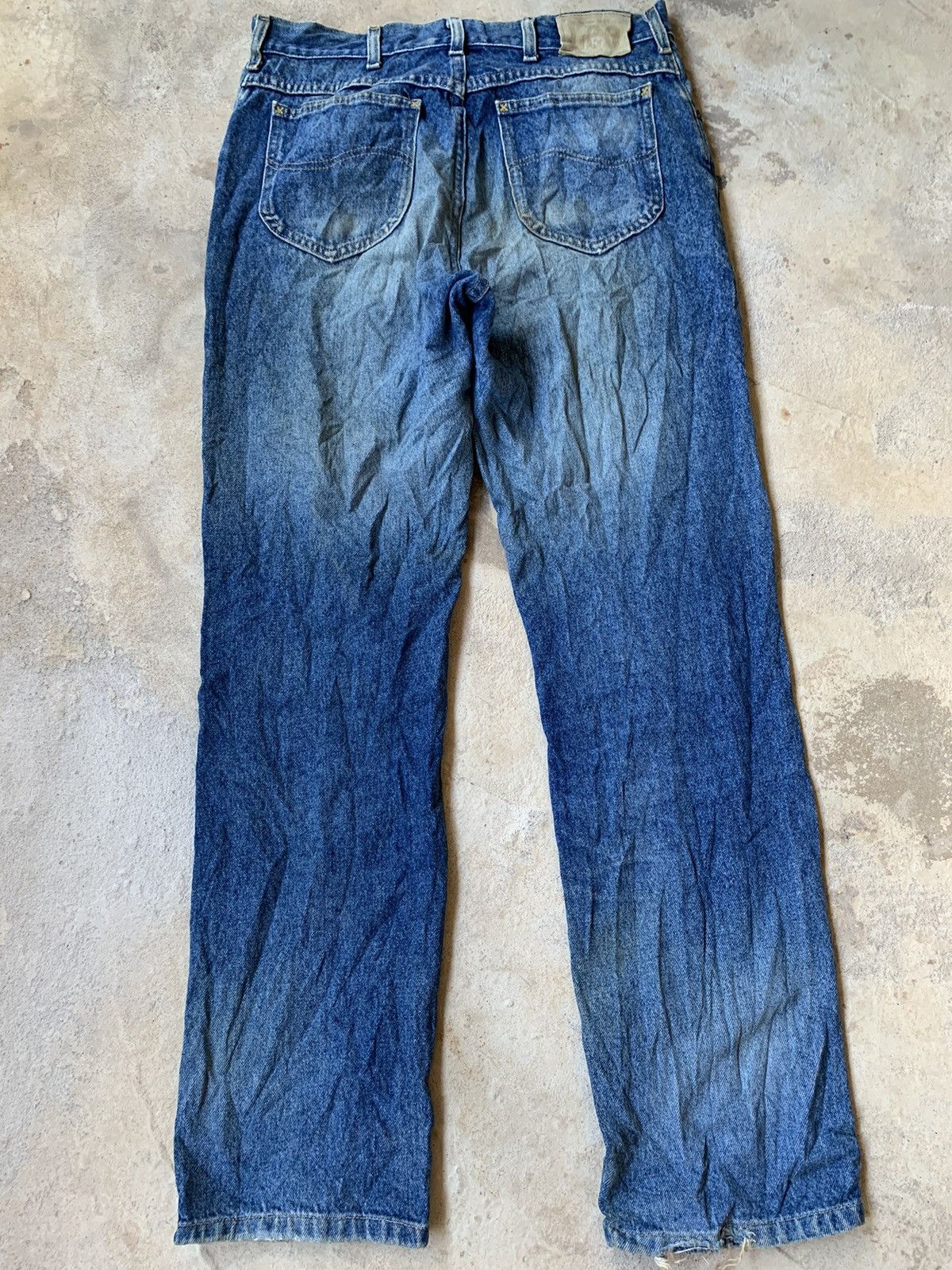 Lee × Vintage Vintage Lee Distressed Denim Size US 32 / EU 48 - 2 Thumbnail