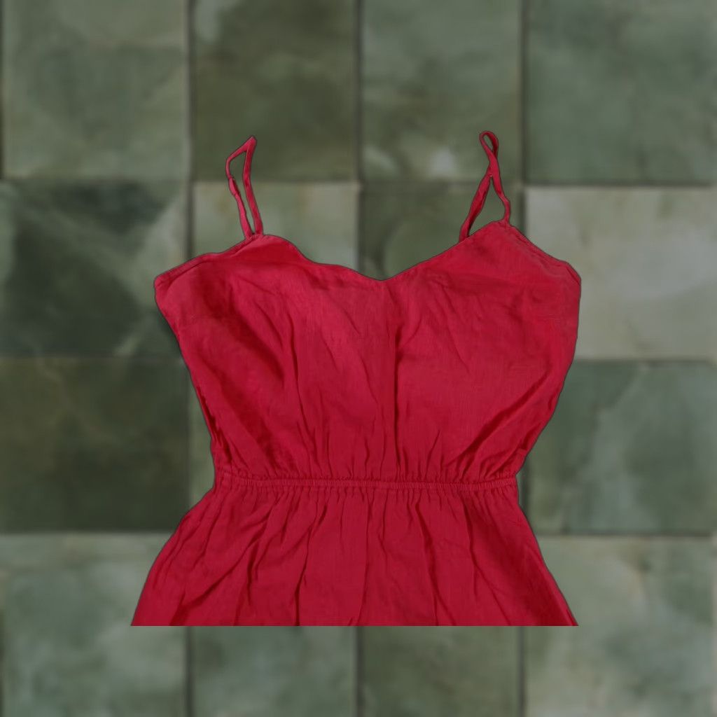 J.Crew J Crew Dress Women XS Coral Linen Sundress Sweetheart Neck Adjustable Size XS / US 0-2 / IT 36-38 - 1 Thumbnail