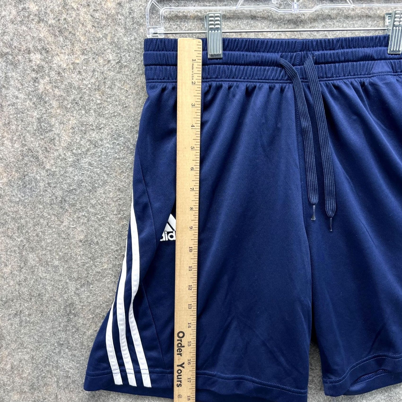 Adidas Adidas Shorts Men Medium Blue Athletic Trefoil Basketball Gym 3 Stripes Ultimate Size US 31 - 6 Thumbnail