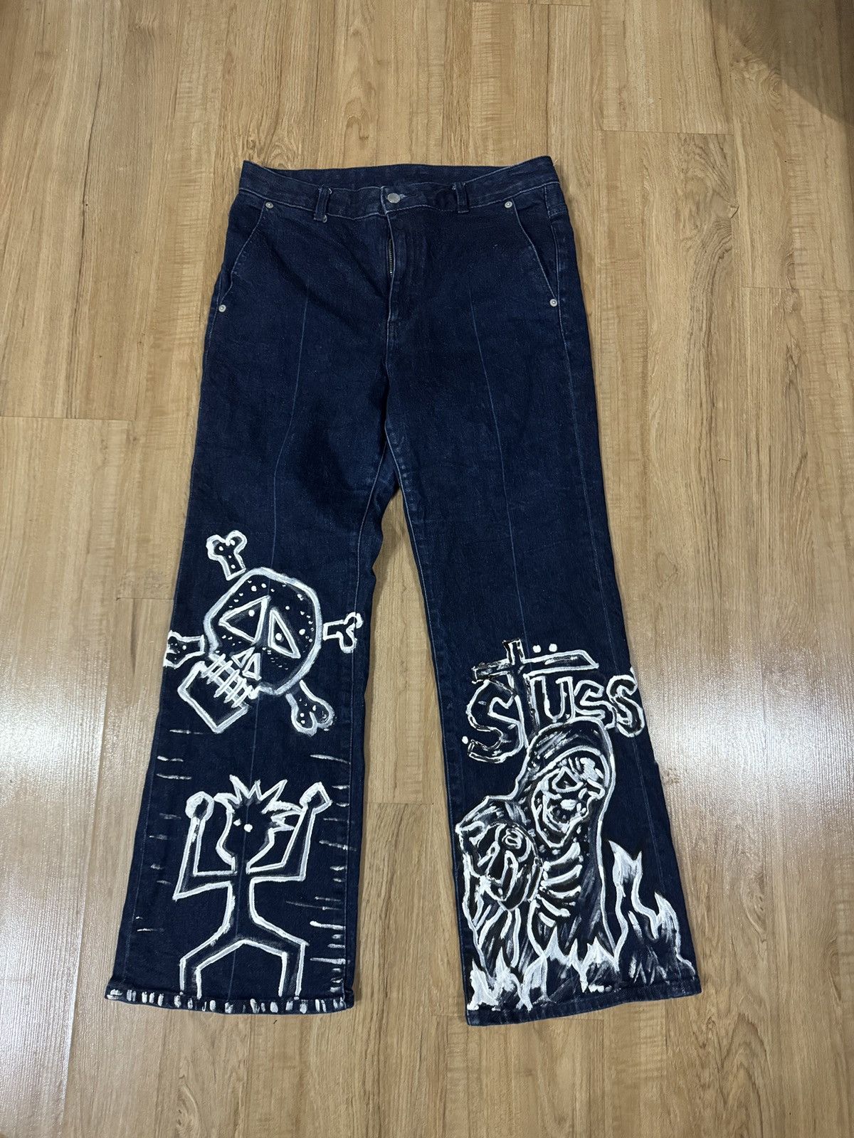 GU GU CUSTOM JEANS Size 33" - 1 Thumbnail