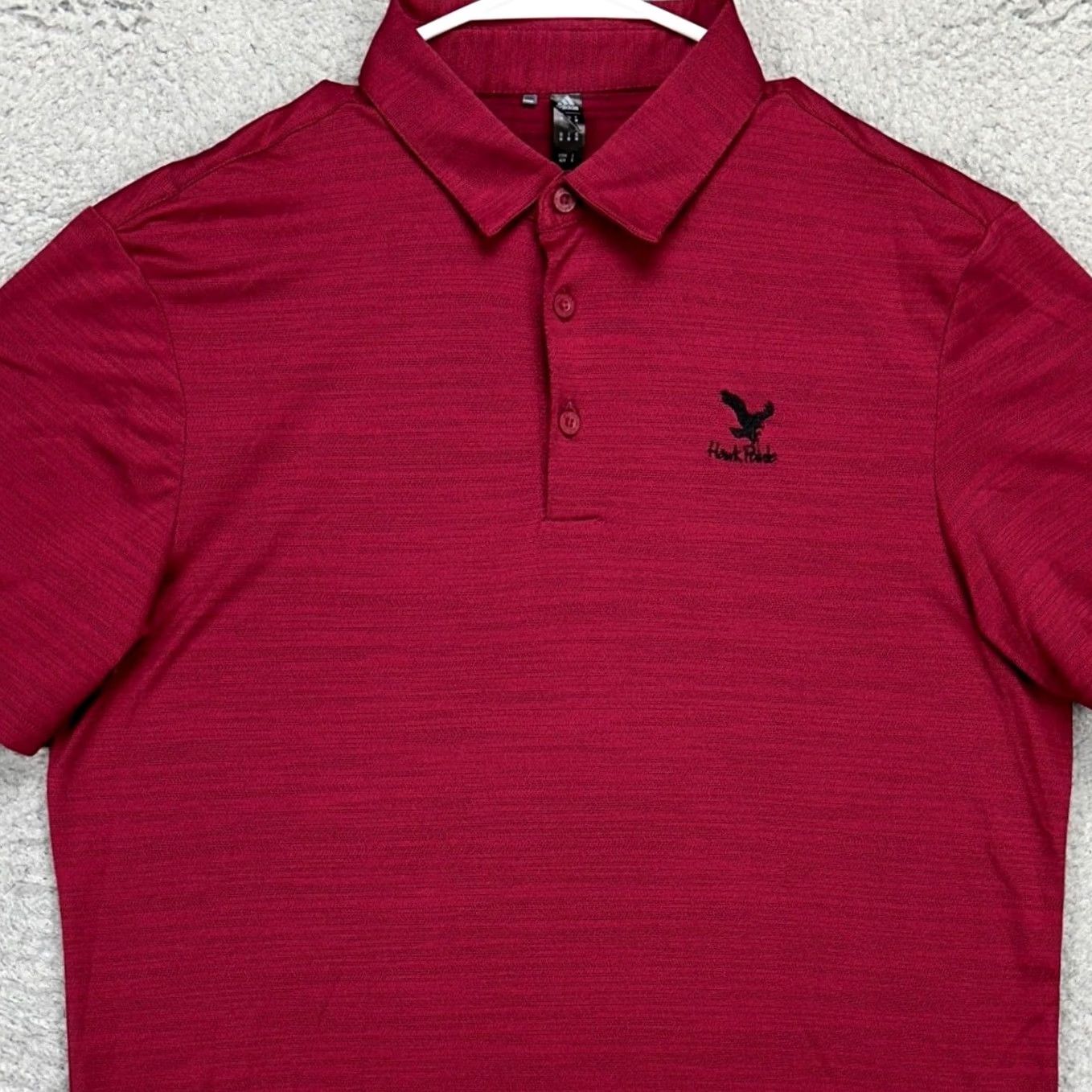 Adidas Adidas Polo Shirt Mens Medium Golf Rugby Short Sleeve Logo Collared Solid Red Black Outdoor Casual Shirt Size US M / EU 48-50 / 2 - 2 Thumbnail