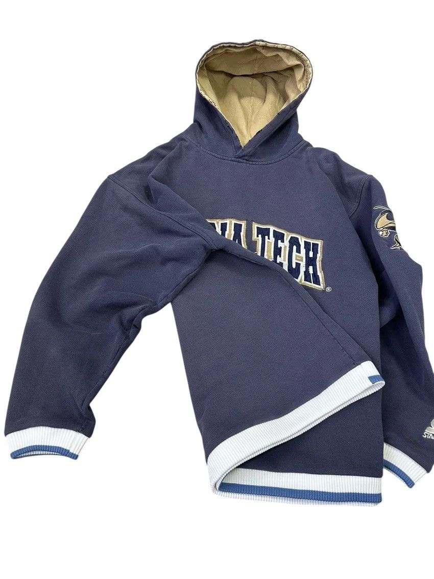 Starter × Vintage Vintage Georgia Tech Starter Distressed Hoodie Size US L / EU 52-54 / 3 - 13 Thumbnail