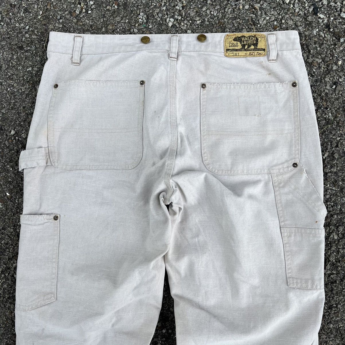 RRL Ralph Lauren RARE‼️Vintage Polo Ralph Lauren Double Knee Workwear Pants Size US 34 / EU 50 - 15 Thumbnail