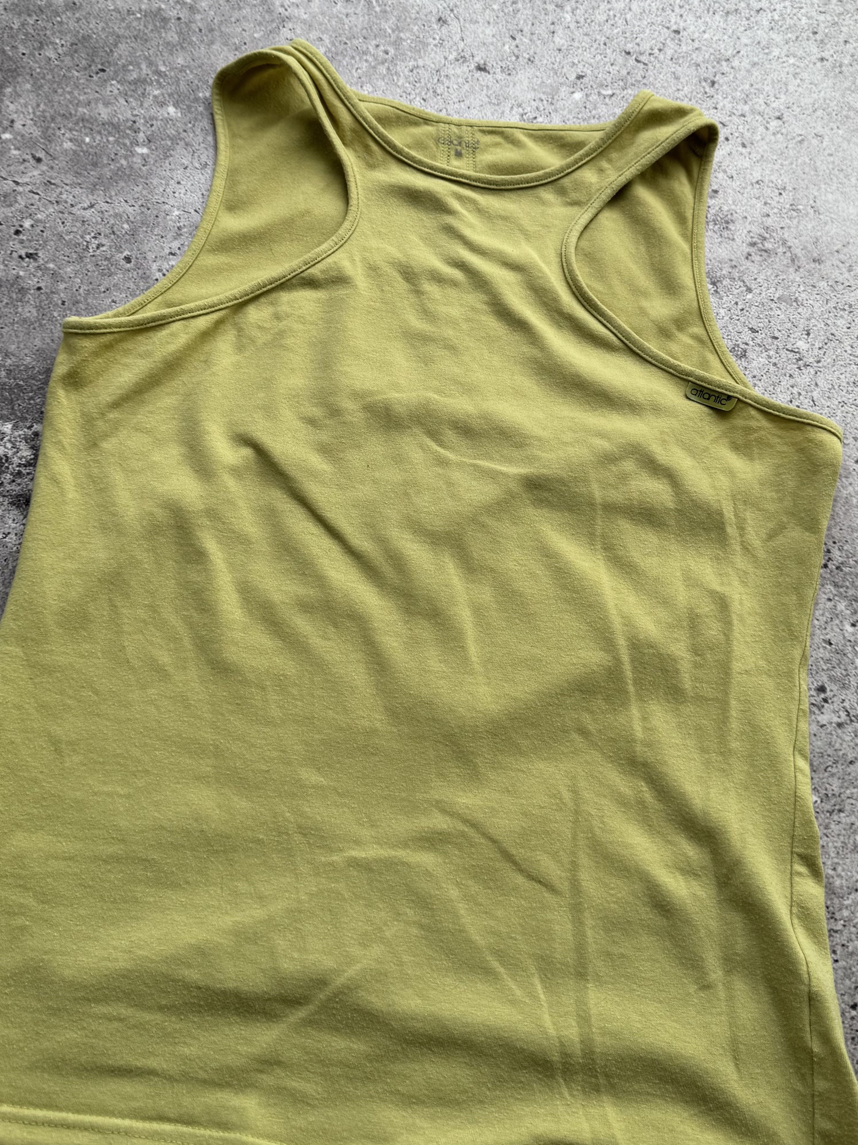 Vintage Vintage Lime Green Tank Top Racerback Basic Fitted Y2K Top Size S / US 4 / IT 40 - 4 Thumbnail