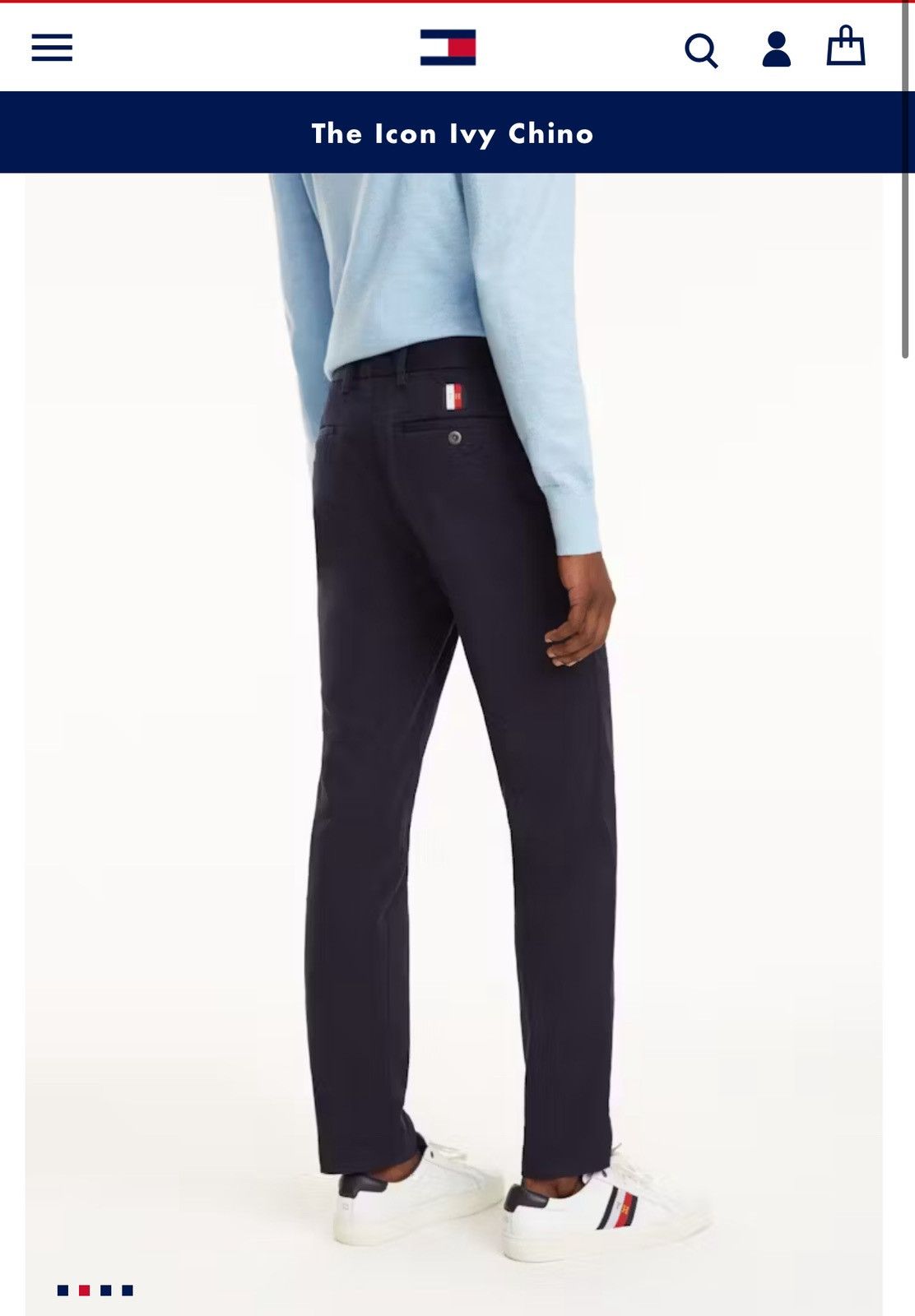 Tommy Hilfiger The icon ivy chino navy blue pants luxury