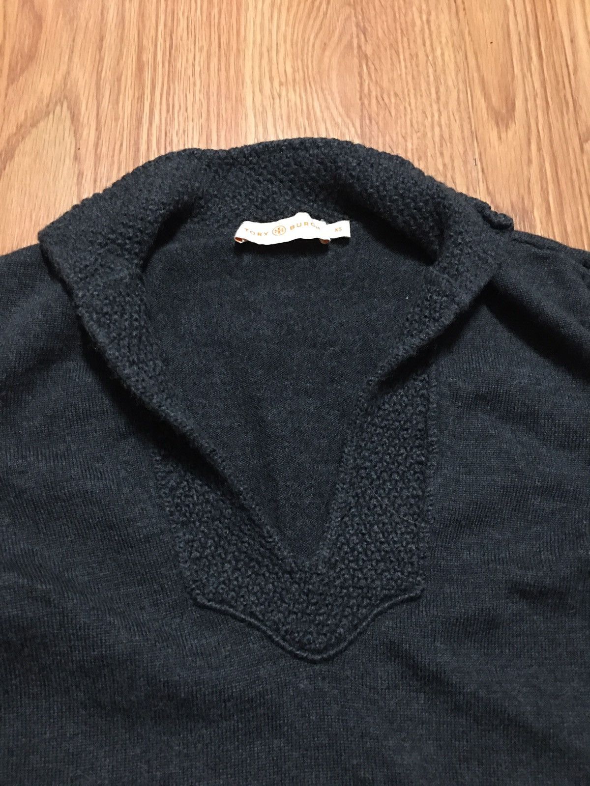 Tory Burch Tory Burch Grey Merino Wool Sweater Size XS Size XS / US 0-2 / IT 36-38 - 7 Thumbnail