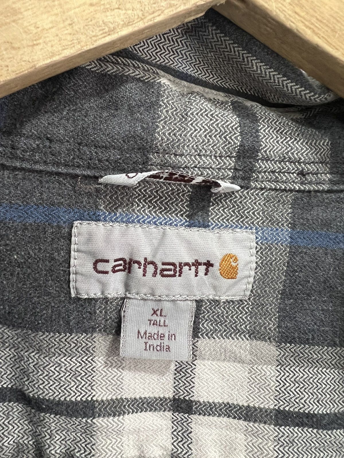 Carhartt Vintage Carhartt Button Up Shirt Plaid xl tall Size US XL / EU 56 / 4 - 3 Thumbnail