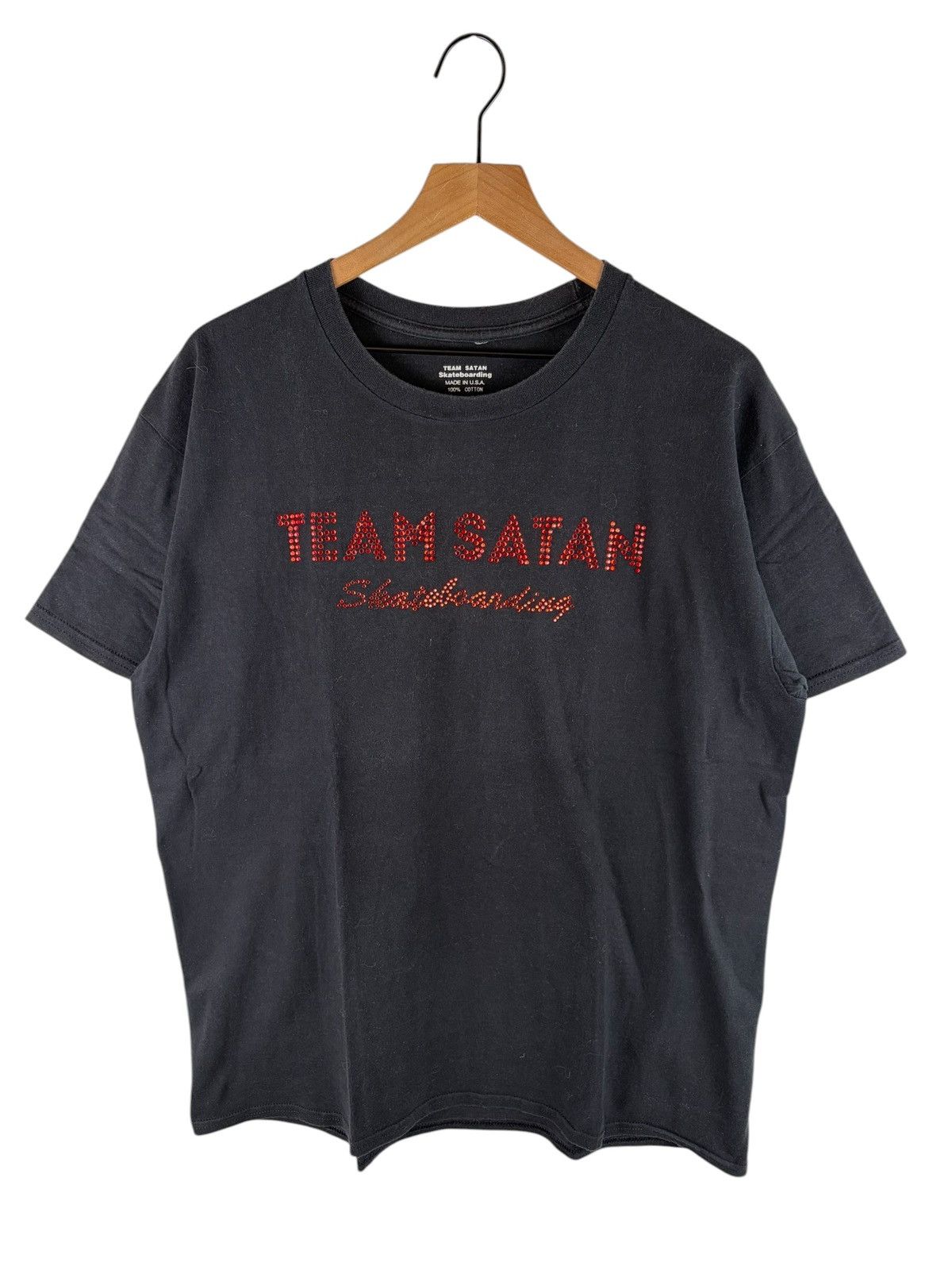 Japanese Brand Team Satan 666 Lines Stone Tee Size US L / EU 52-54 / 3 - 1 Thumbnail
