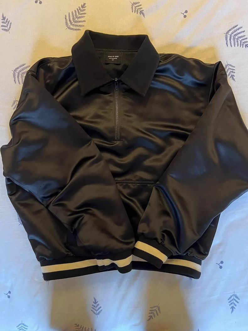 Fear of God Fear of God Half-zip silk jacket Size US M / EU 48-50 / 2 - 1 Thumbnail