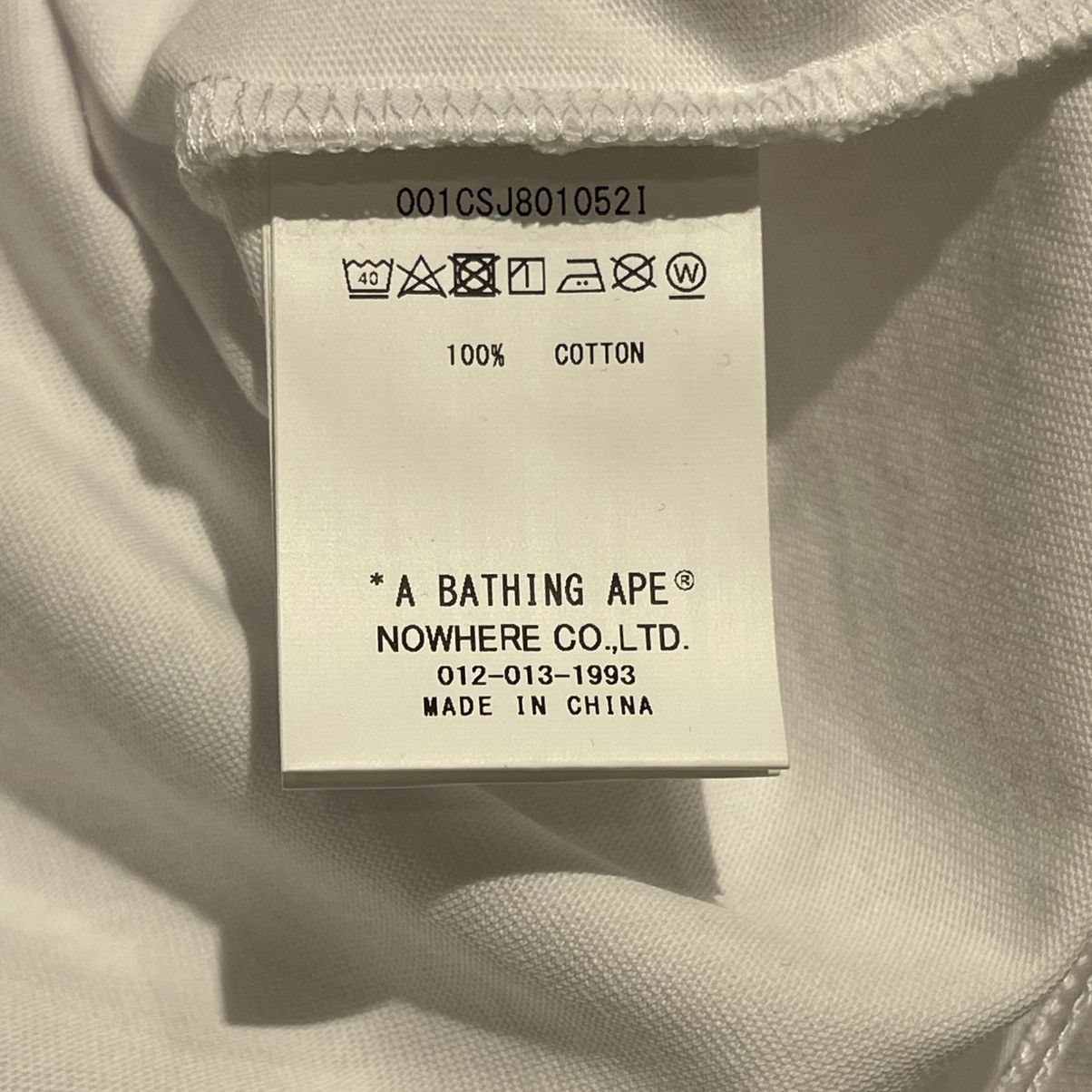 Bape Bape A Bathing Ape Car Graphic Tee White Size US L / EU 52-54 / 3 - 5 Thumbnail