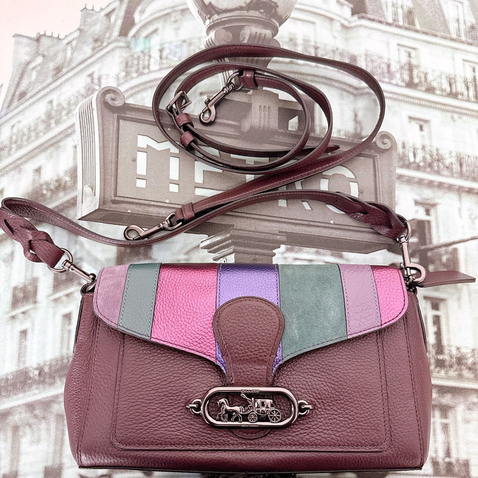 Coach Coach 91095 Jade Shoulder Bag with Piecing Size ONE SIZE - 2 Thumbnail