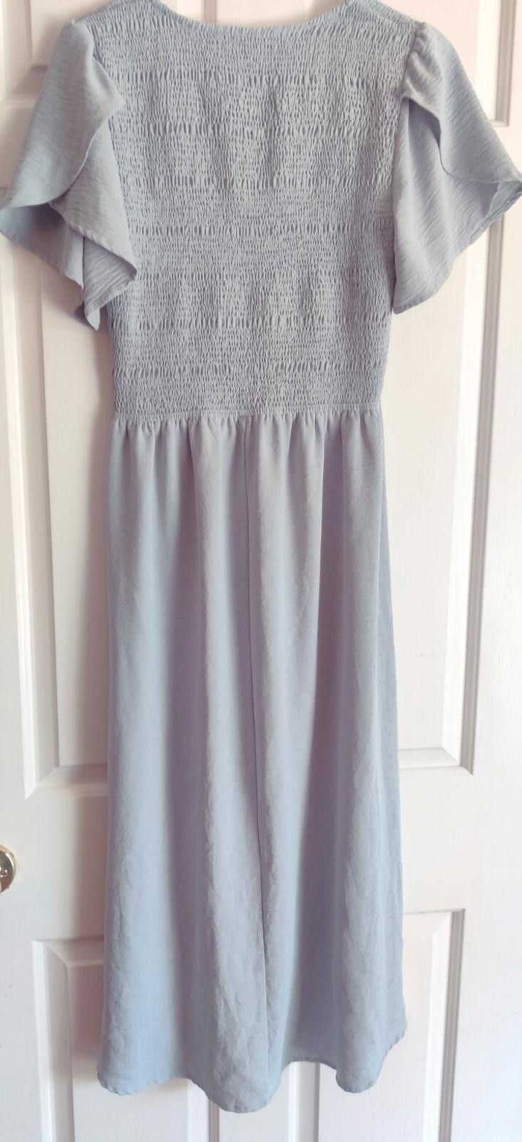 Other Tea n Rose Baby Blue Smocked Scallop Dress Womens Small S Sm Size S / US 4 / IT 40 - 3 Thumbnail
