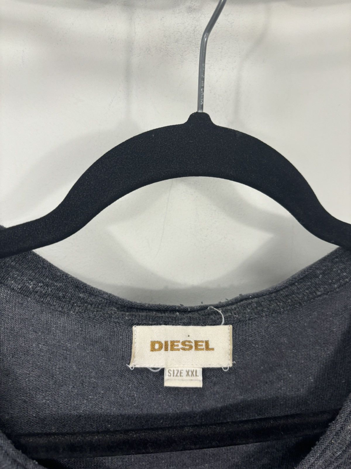 Diesel Vintage Diesel Y2K Logo Gray Avant Garde Hype Sweater Size US XXL / EU 58 / 5 - 9 Thumbnail
