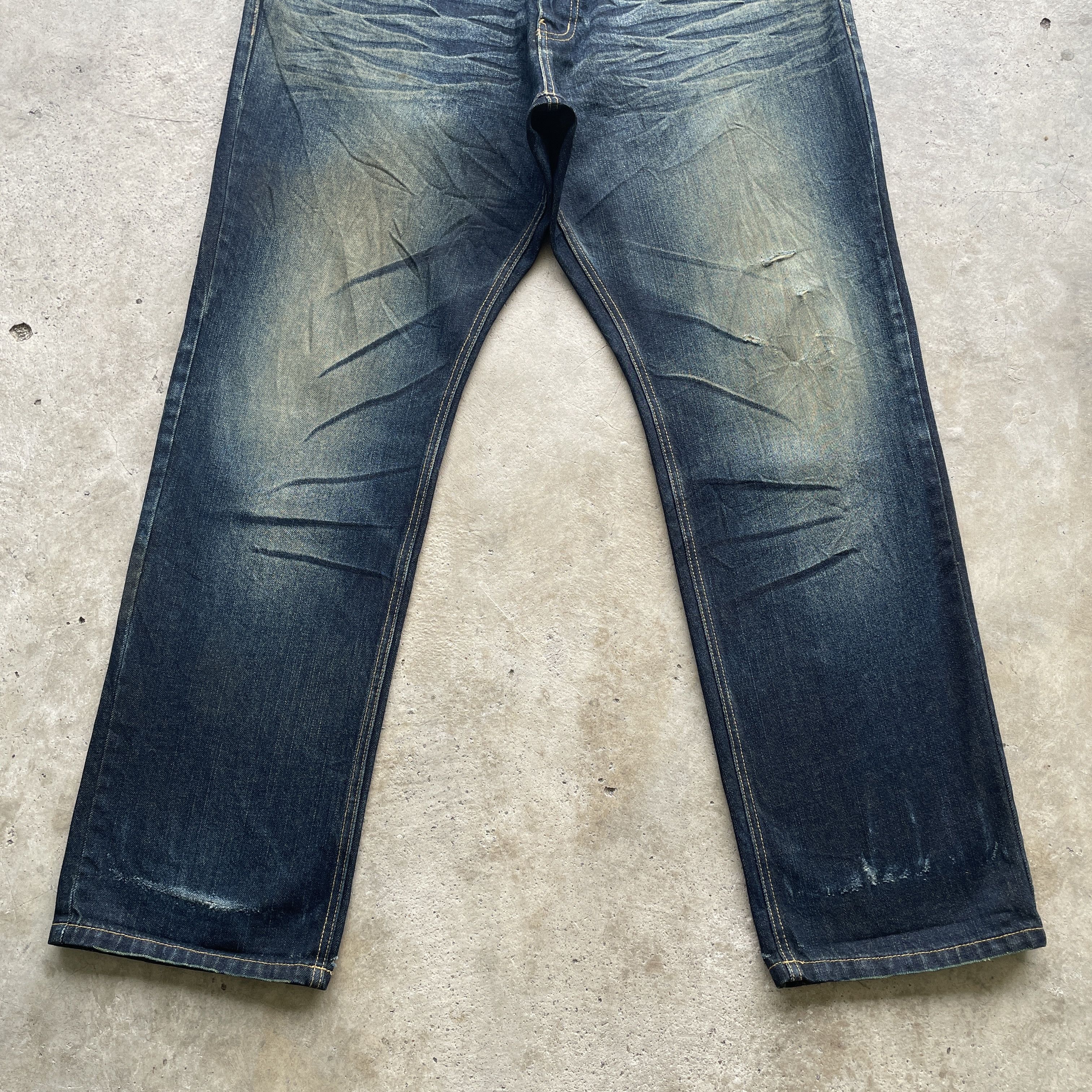 Vintage VINTAGE AMORE PURO DISTRESSED RUSTY DENIM PANTS JEANS W42 Size US 42 / EU 58 - 4 Thumbnail