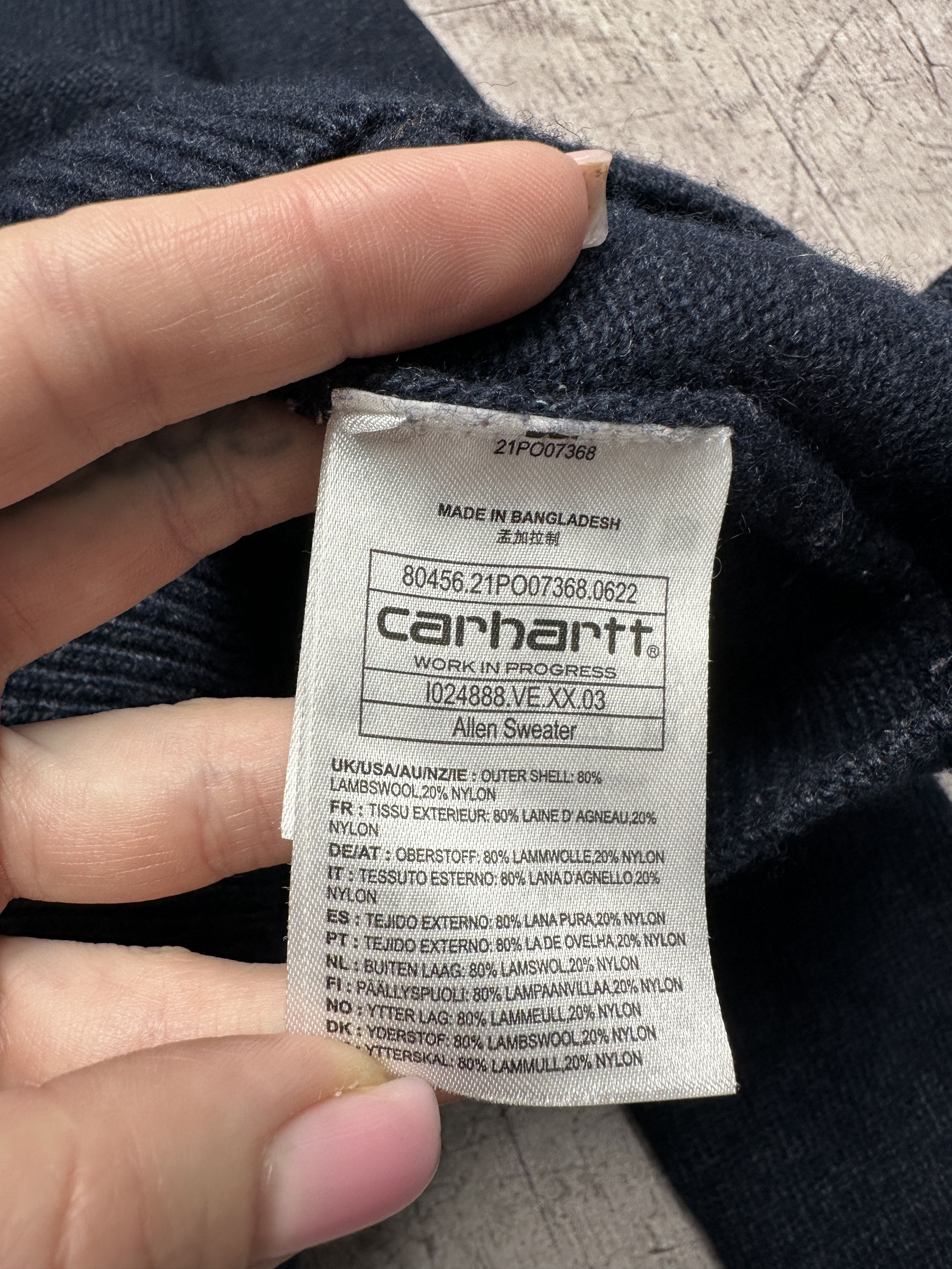 Carhartt Wip Carhartt Wip Mens Allen Wool Knit Sweater Size US S / EU 44-46 / 1 - 5 Thumbnail
