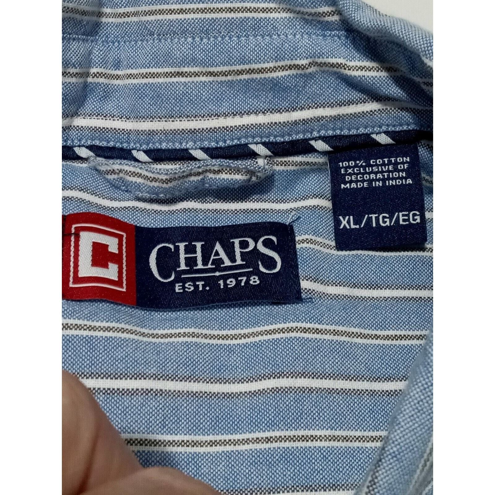 Chaps Chaps Shirt XL Ralph Lauren Button Up Long Sleeve Preppy Size US XL / EU 56 / 4 - 4 Thumbnail