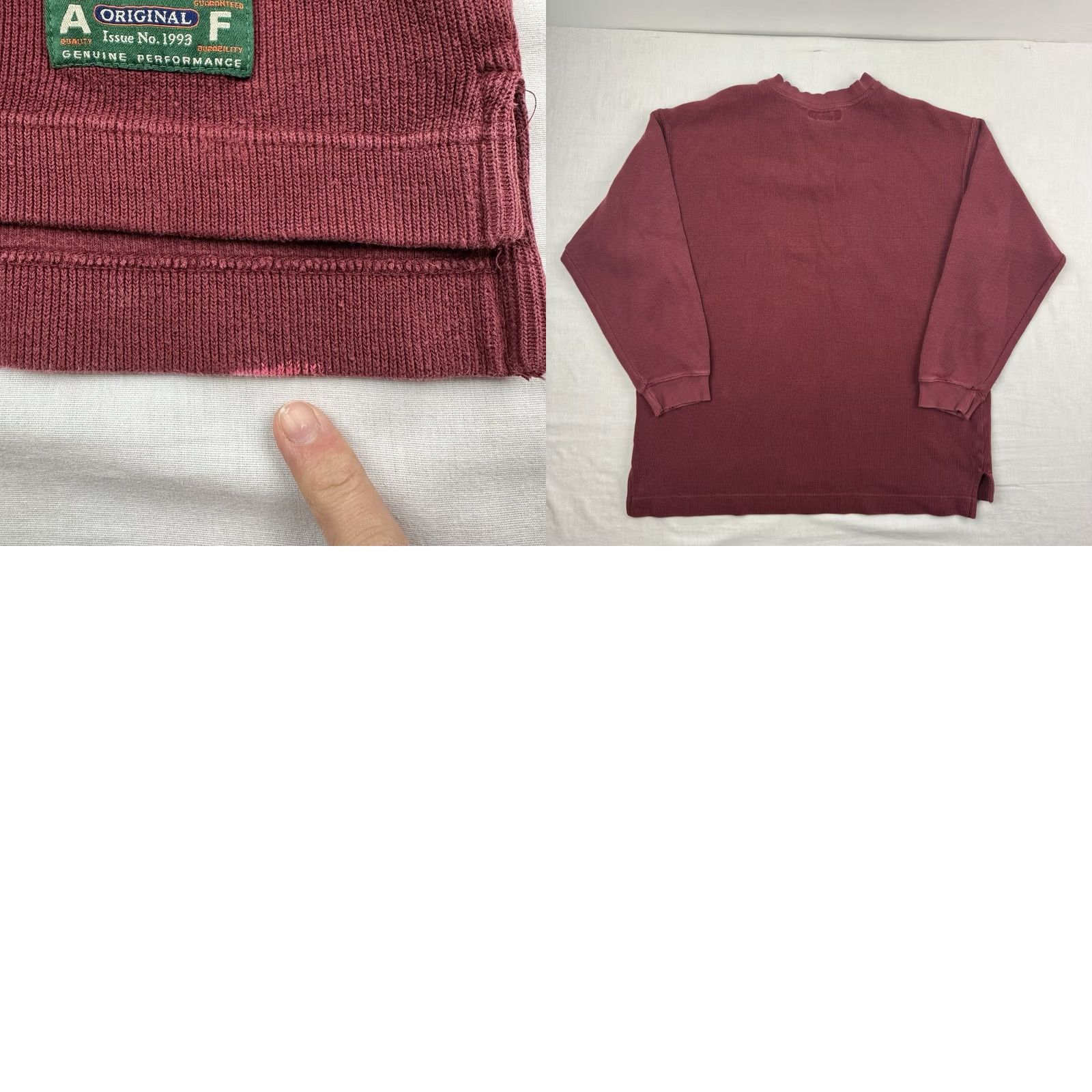 Abercrombie & Fitch VINTAGE Abercrombie & Fitch Henley Shirt Men L Red 90s Hipster Outdoor Shirt Mens Size US L / EU 52-54 / 3 - 9 Thumbnail