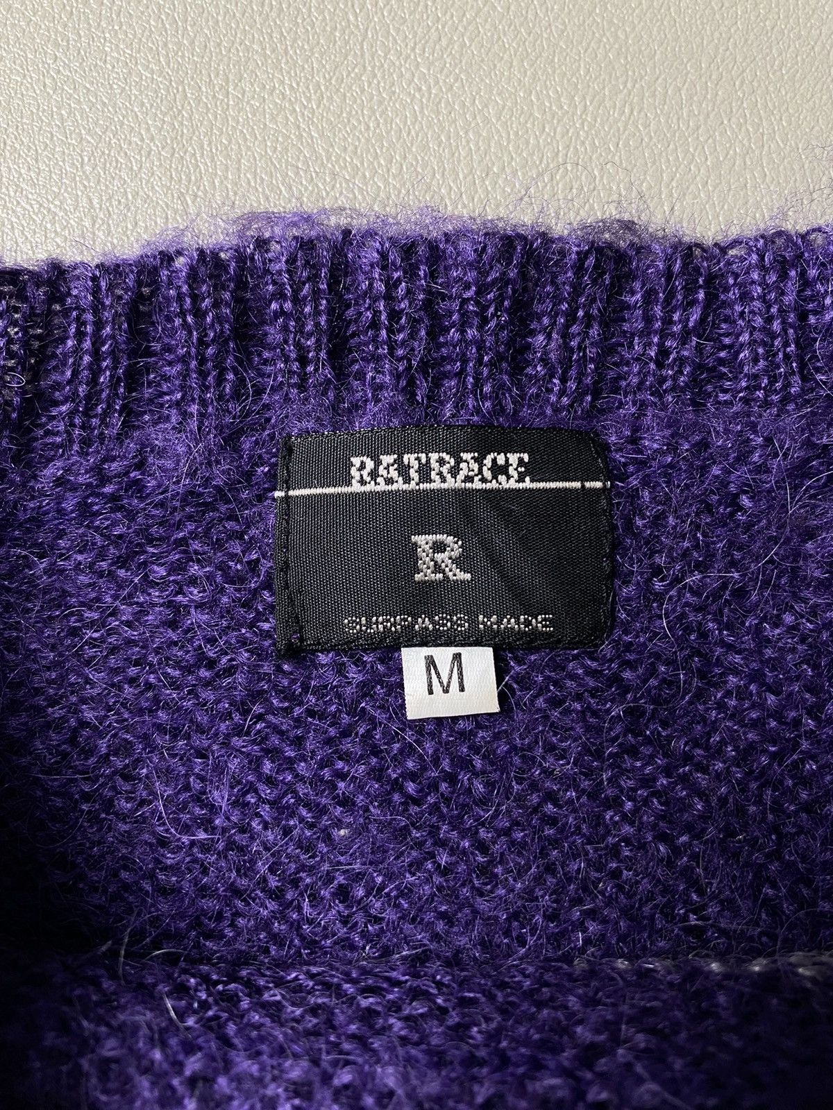 Hysteric Glamour × If Six Was Nine × Japanese Brand Ratrace Mohair Striped Knit Sweater Size US L / EU 52-54 / 3 - 5 Thumbnail
