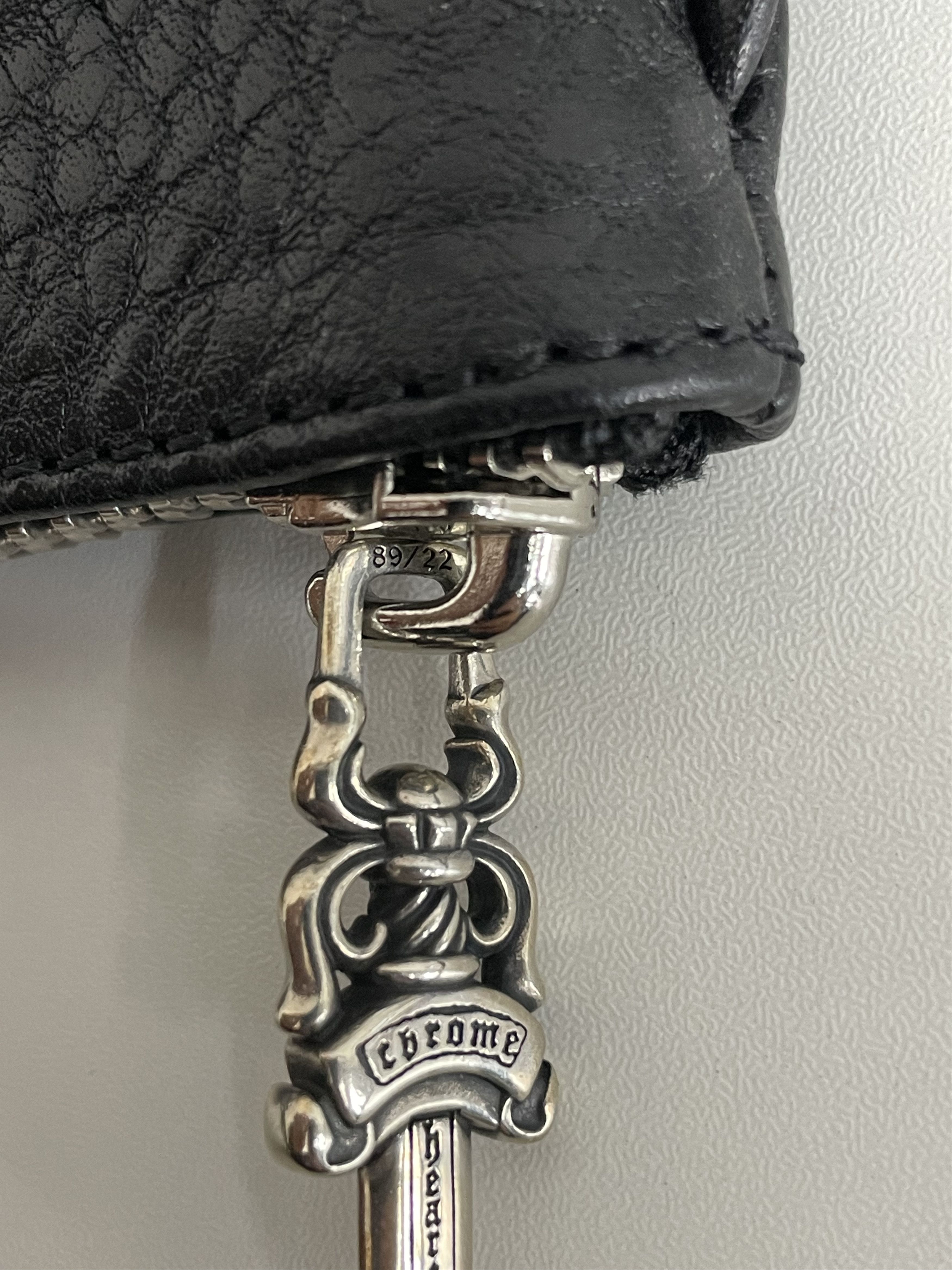 Chrome Hearts Chrome Hearts Leather Cross Patch Zip Wallet Size ONE SIZE - 8 Thumbnail