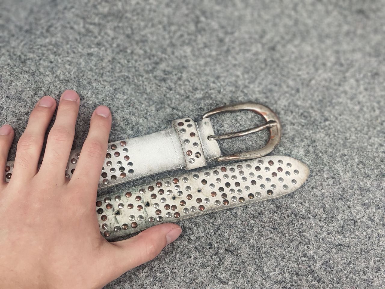 Japanese Brand Vintage Leathe LGB Punk Emo Rock Goth hysteric Y2K belt Size ONE SIZE - 13 Thumbnail