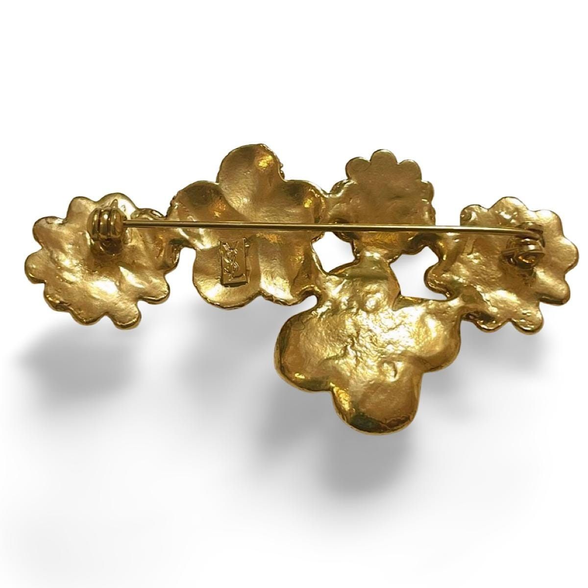 Yves Saint Laurent Vintage Yves Saint Laurent 5 flower motif brooch Size ONE SIZE - 6 Thumbnail