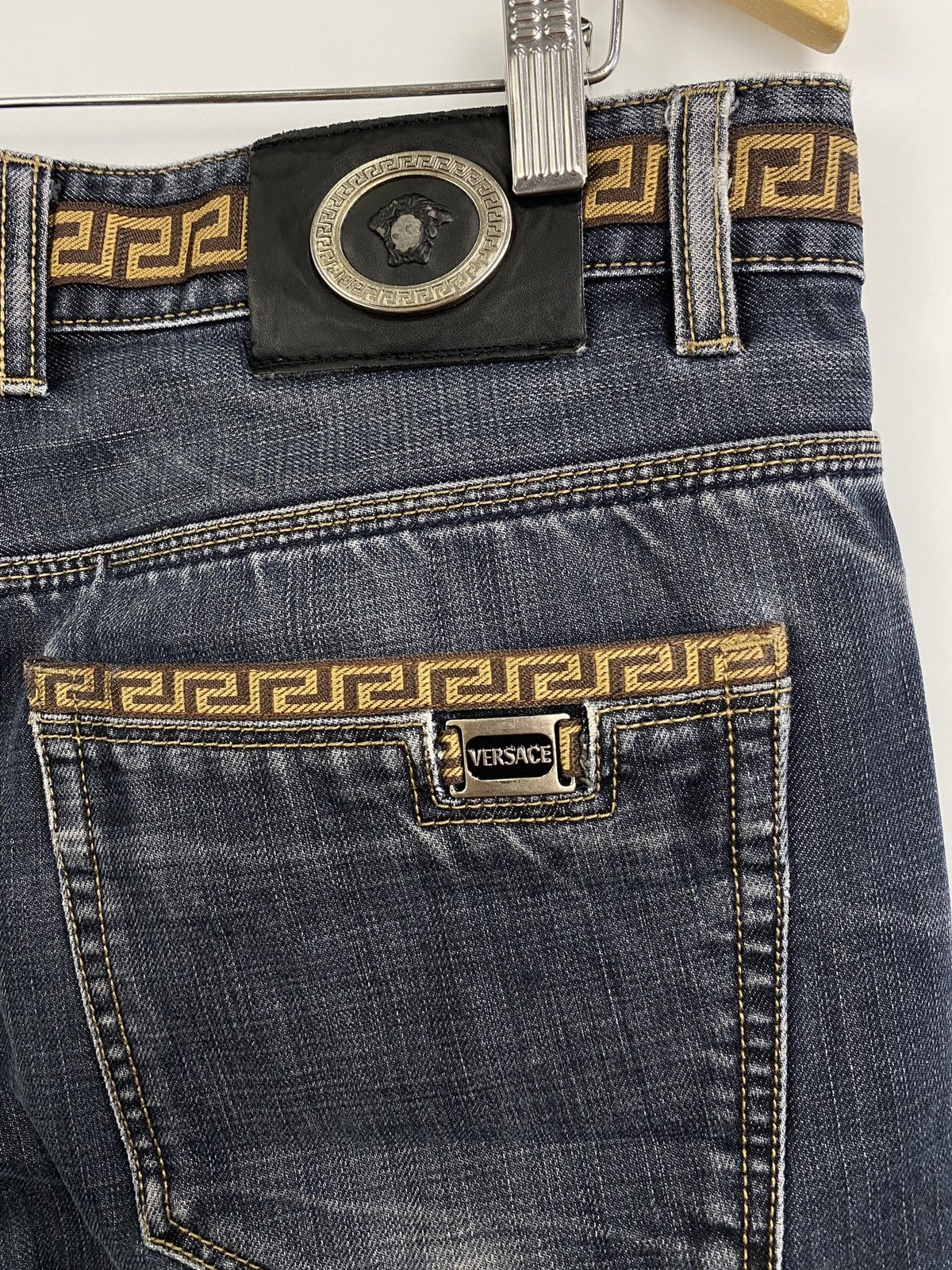 Versace 🇮🇹 Vintage 90s Versace Jeans Rare Retro Hype Y2K Size US 36 / EU 52 - 12 Thumbnail