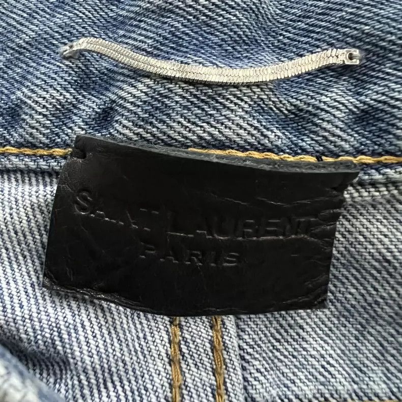 Yves Saint Laurent Saint LaruentBlue Washed Sabotage Jeans 2502-Nextarrow Size US 31 - 3 Thumbnail