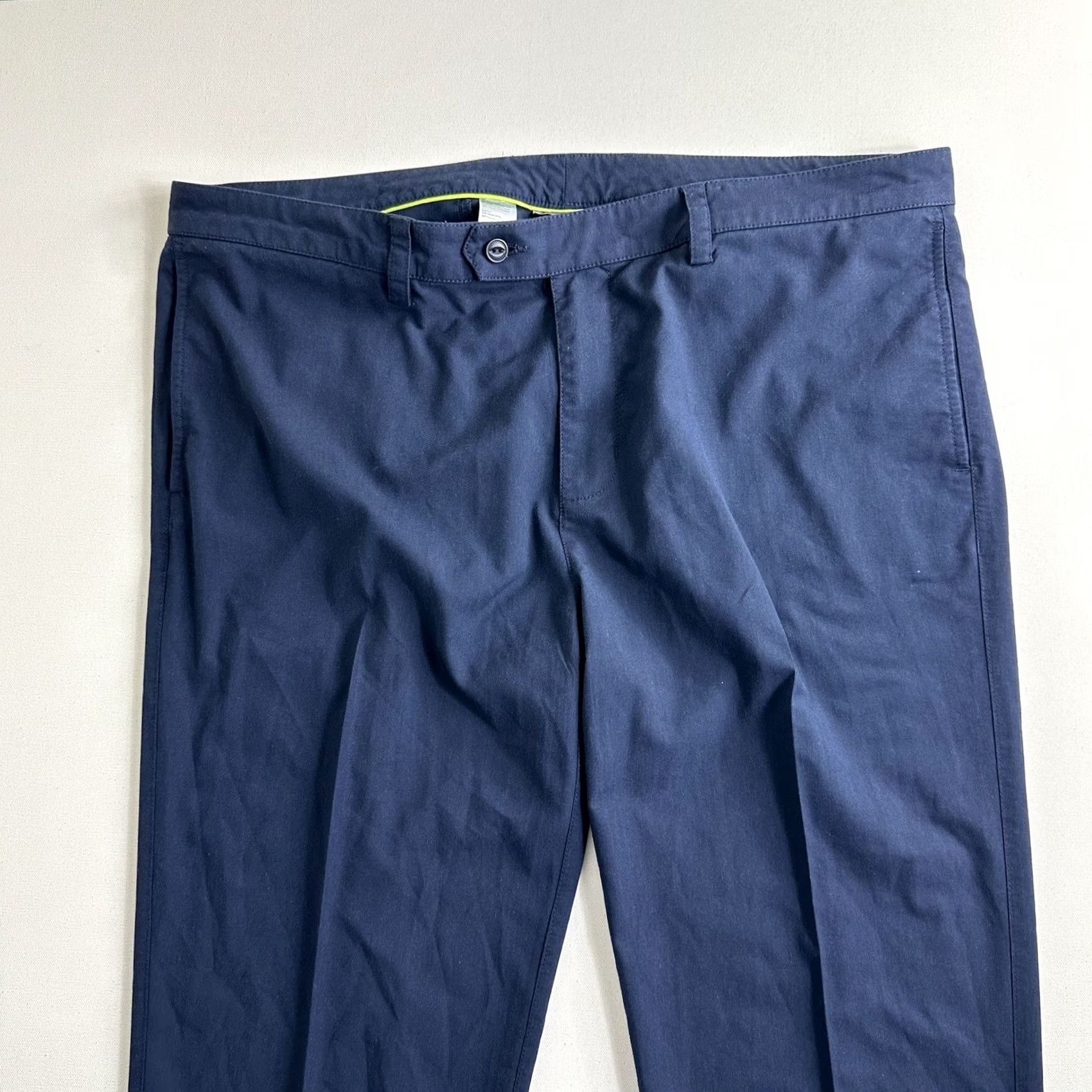 Vintage Tasc Mens 40x31 Motion Pant Straight Fit Blue Bamboo Viscose Stretch Water Resis Pants Mens 40 Inseam 31in Casual Golf Sports Stretch Size US 40 / EU 56 - 3 Thumbnail