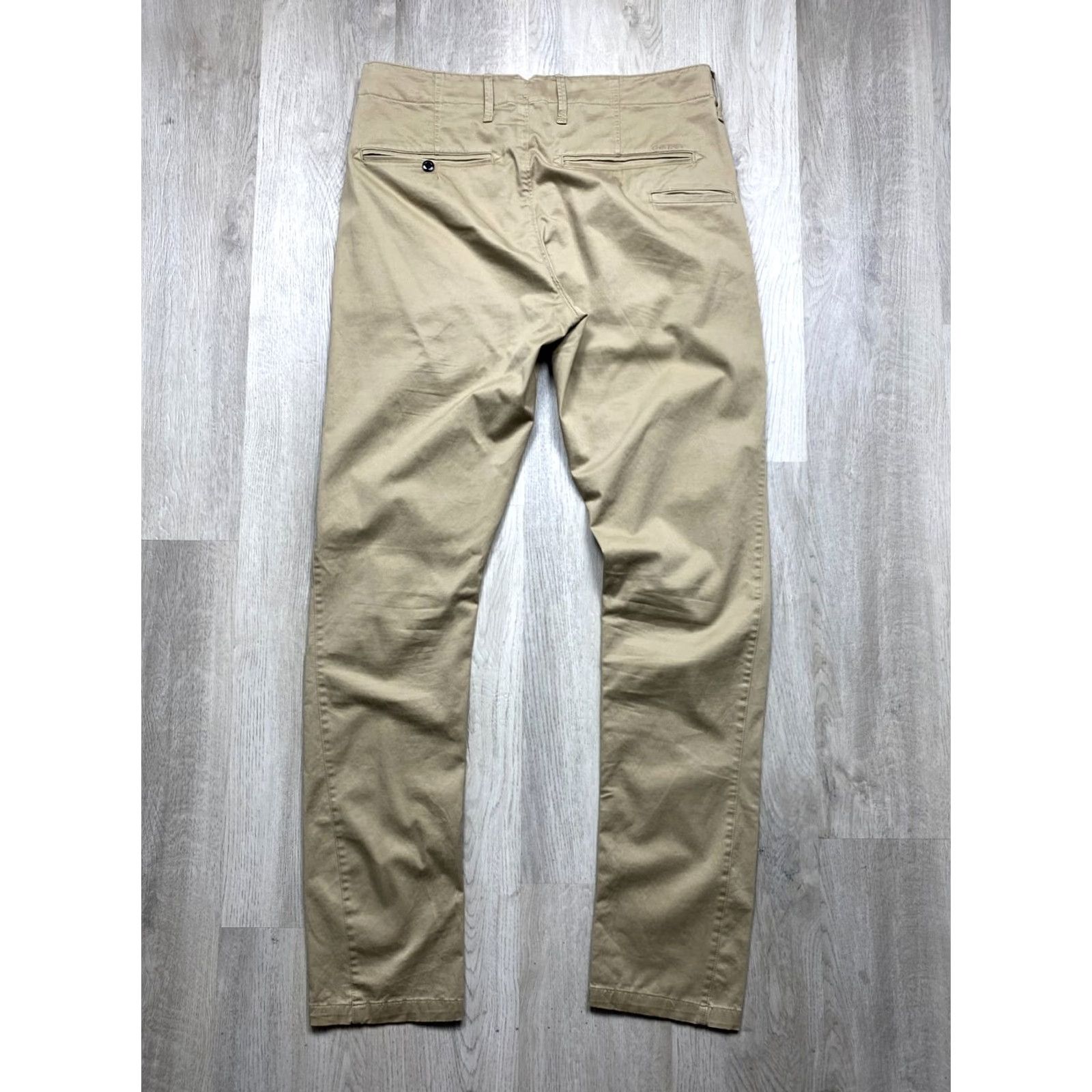 G-Star G Star Raw Vintage Mens Chino Pants Size 35 Beige Chino Pants Mens 35 G-Star Vintage Mens Chino Beige 35 Size US 35 - 7 Thumbnail