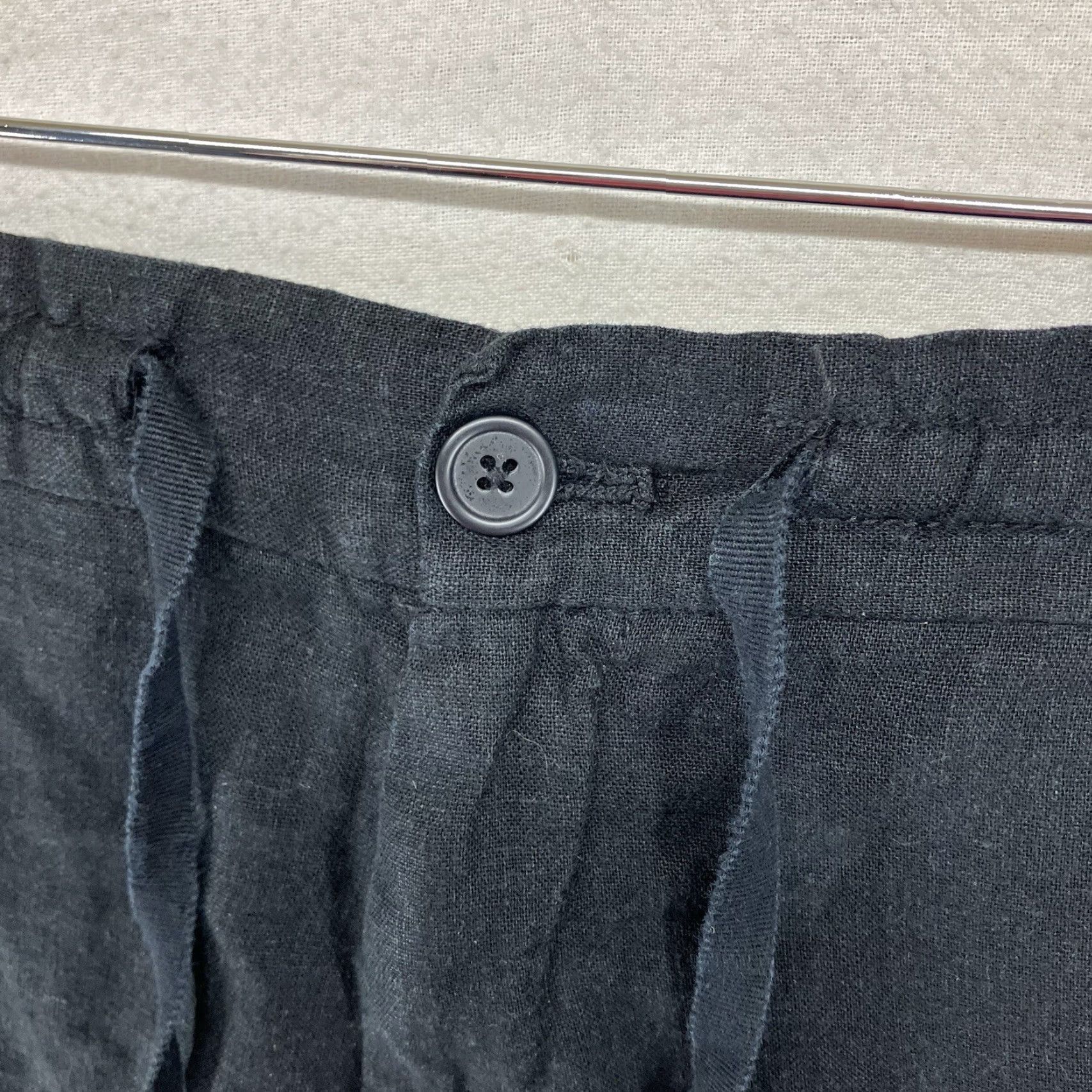 Old Navy Old Navy Women's High Rise Linen Blend Chino Skirt Size 12 Black Semi-Sheer Casual Travel Size US 12 / IT 42 - 7 Thumbnail
