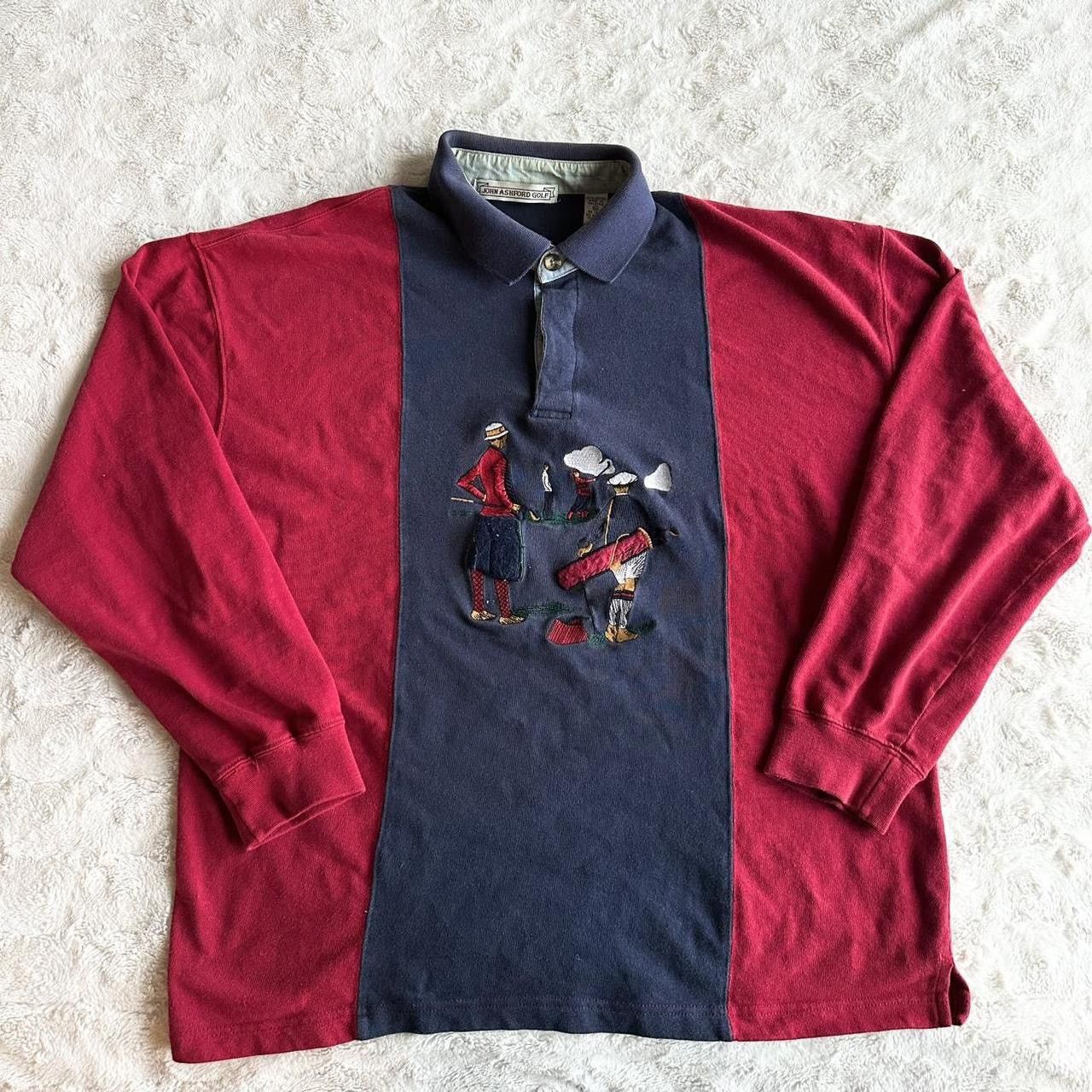 John Ashford Vintage John Ashford Golf Polo Shirt Mens XL Red Grandpa Vtg Size US XL / EU 56 / 4 - 1 Thumbnail